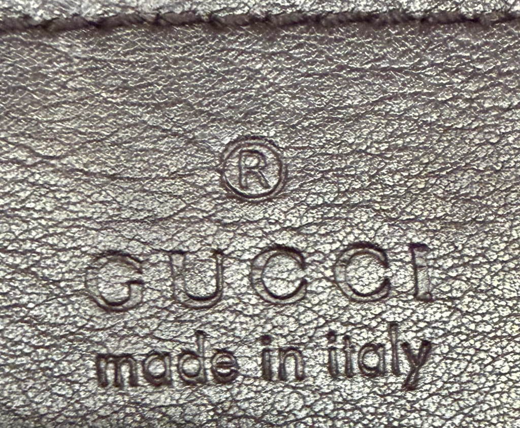 Gucci Monogram Leather Shoulder Charlotte Guccissima Large in Dark Brown