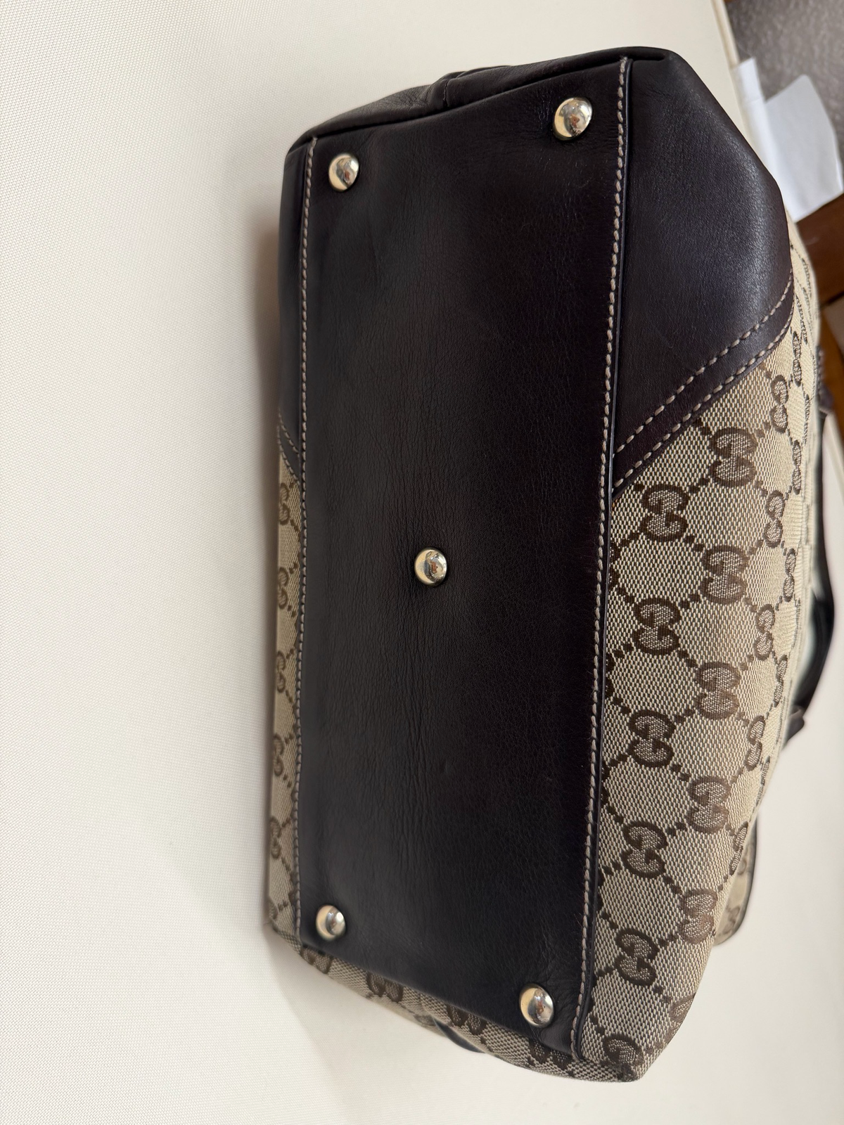 Gucci Monogram Canvas New Britt Tote
