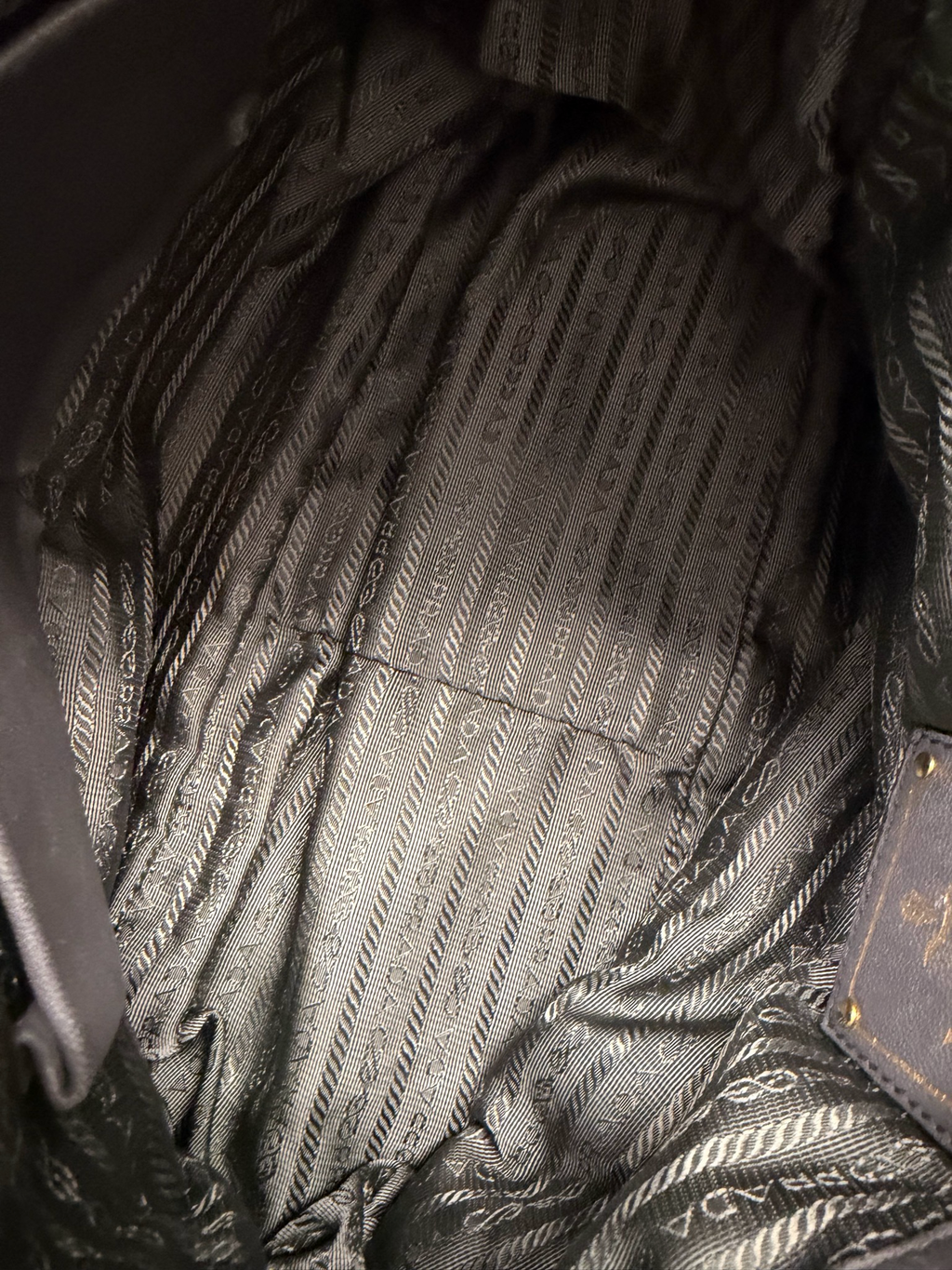 Prada Gaufre Nylon Tesutto Shoulder Bag