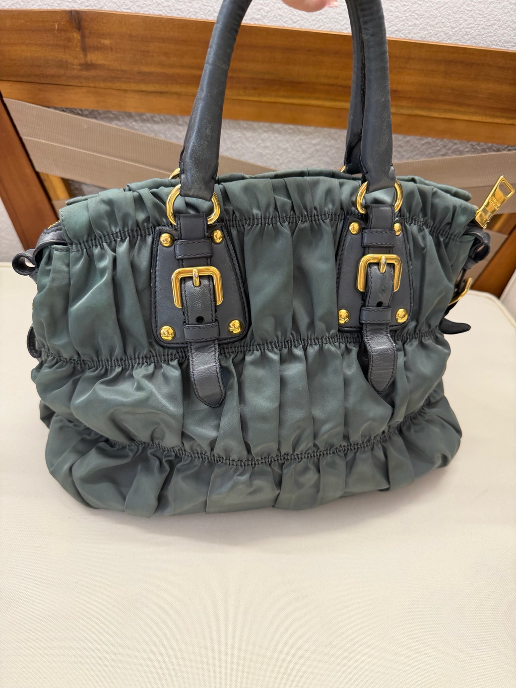 Prada Gaufre Nylon Tesutto Shoulder Bag