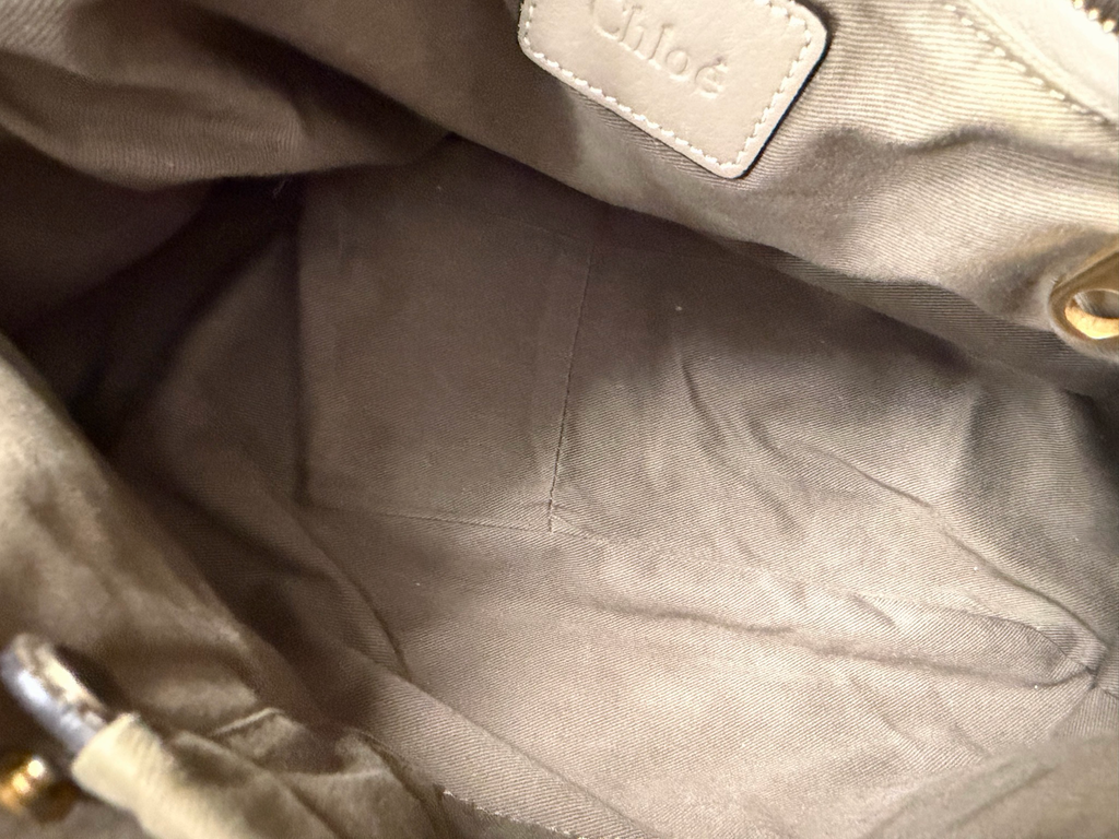 Chloe Marcie Saddle Medium in Cashmere Grey