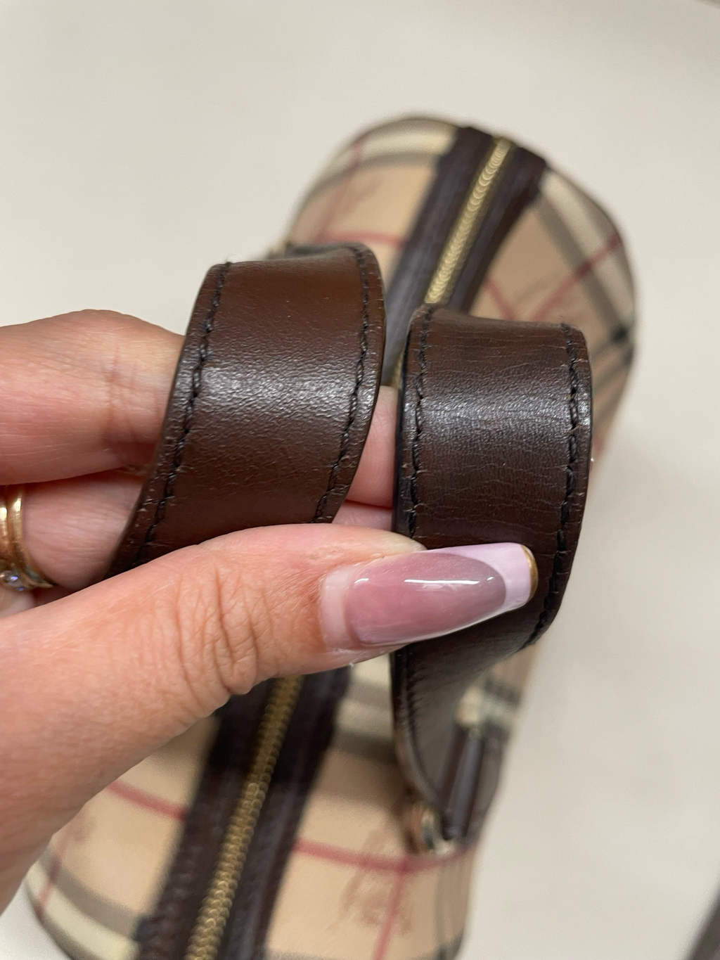 Burberry Haymarket Check Chester Bowler Boston Tote