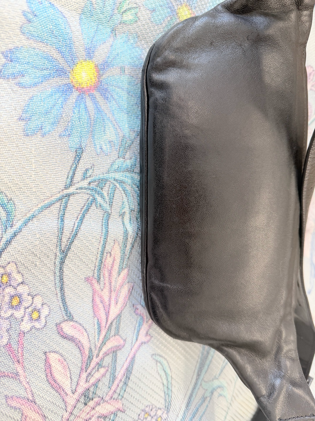 Yves Saint Laurent Lambskin Bum Bag in Black