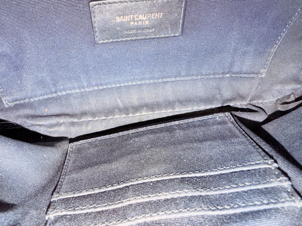 Yves Saint Laurent Lambskin Bum Bag in Black