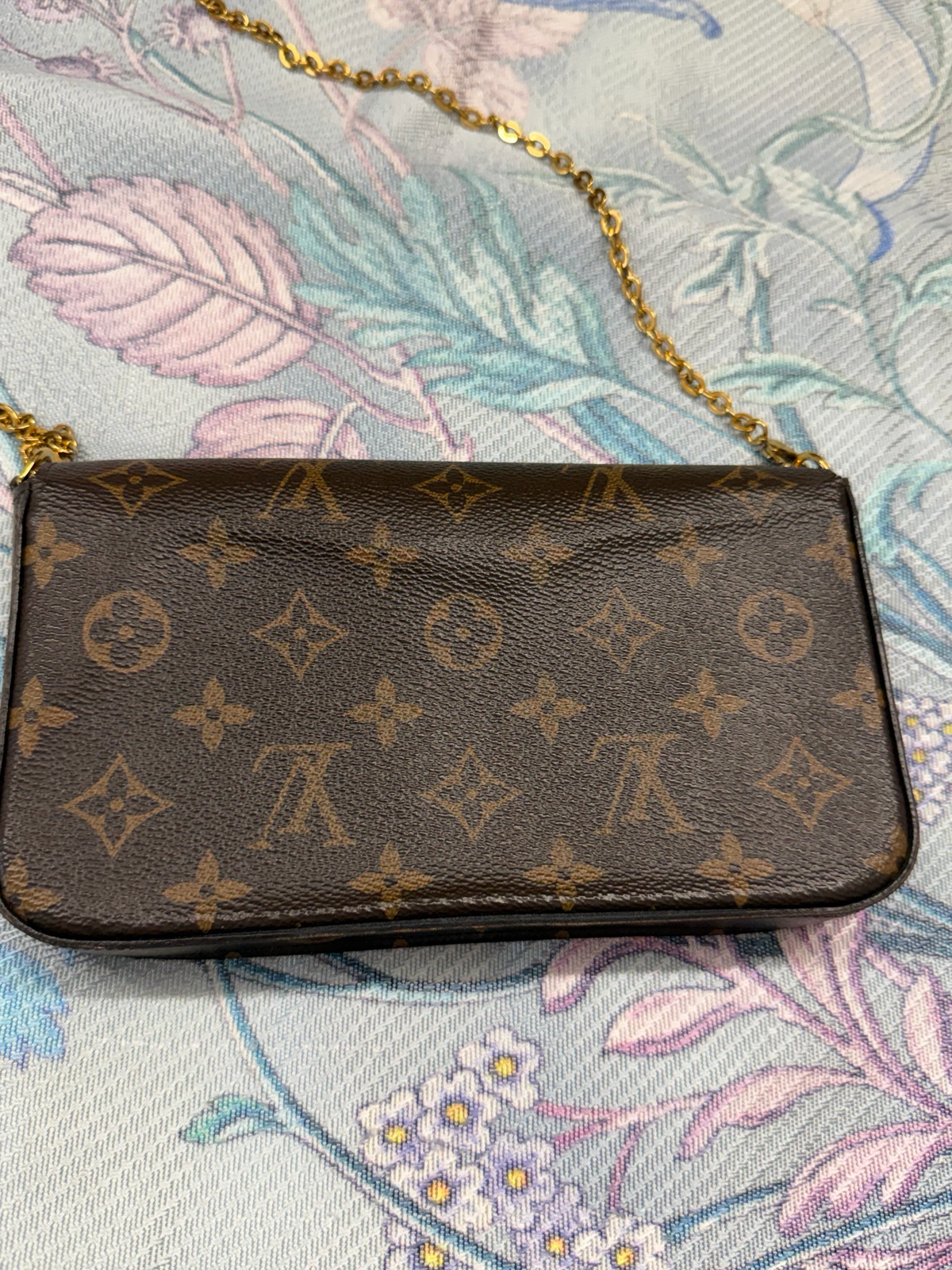 Louis Vuitton Monogram Felicie Pochette Flap Messenger Sling Crossbody