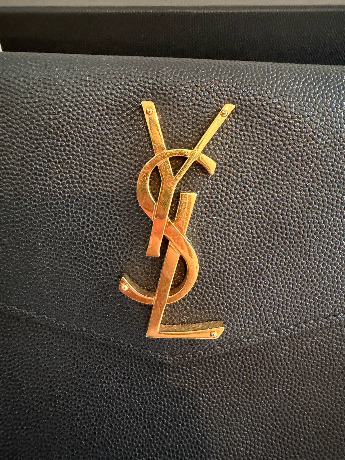 Yves Saint Laurent Flap Clutch in Black