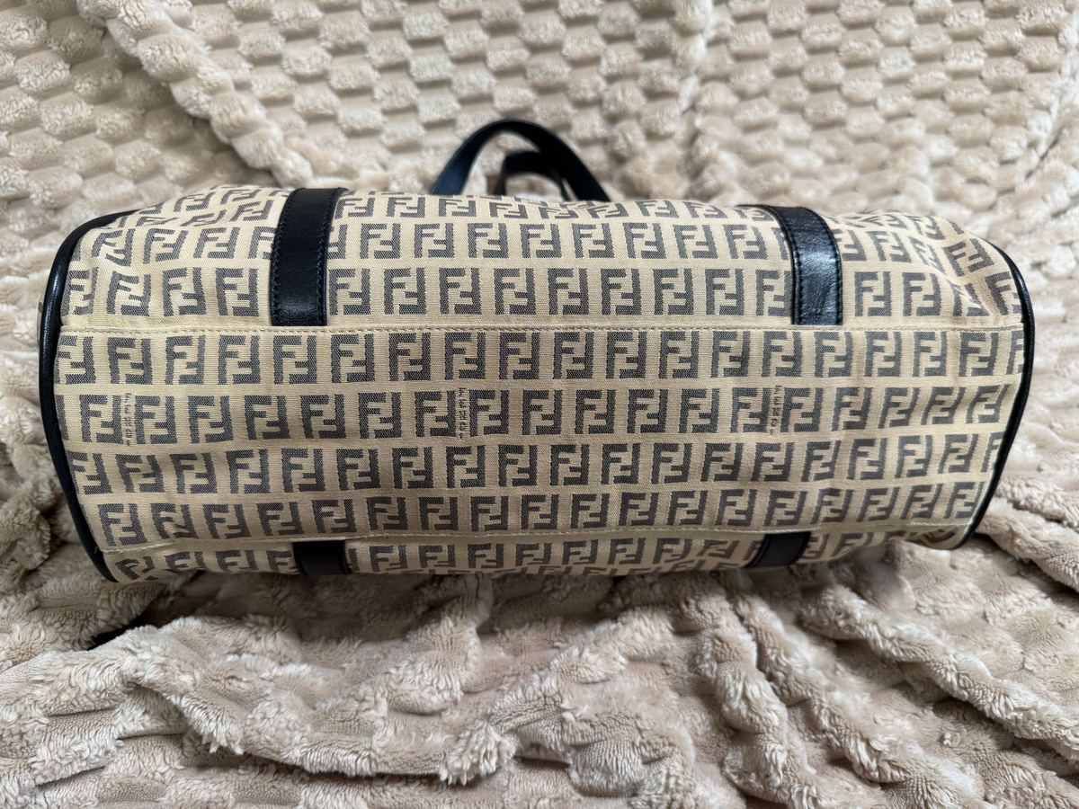 Fendi Zucchino Flap Shoulder Bag