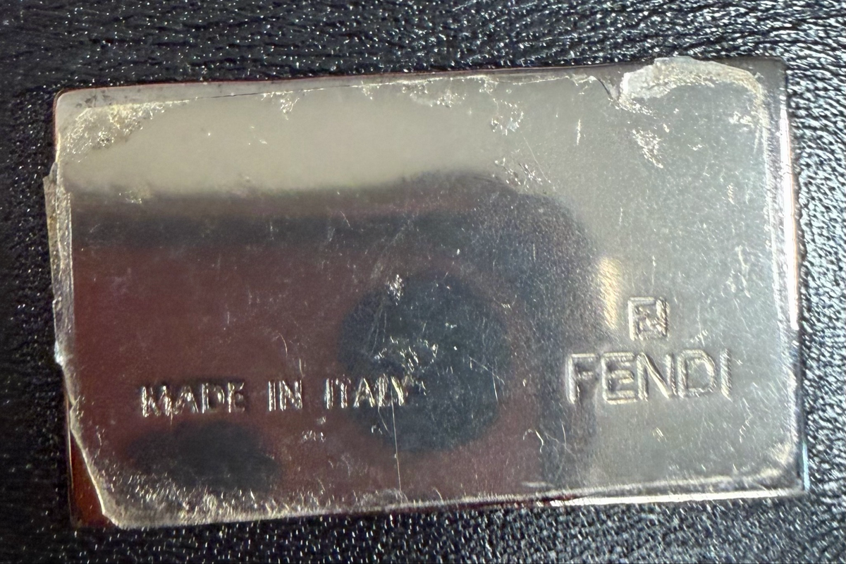 Fendi Zucchino Flap Shoulder Bag