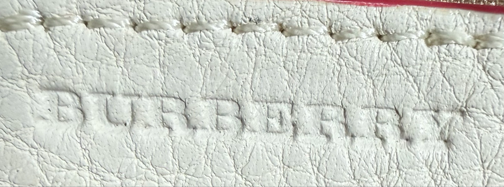 Burberry Pebbled Leather Camera Bag Crossbody Sling in White