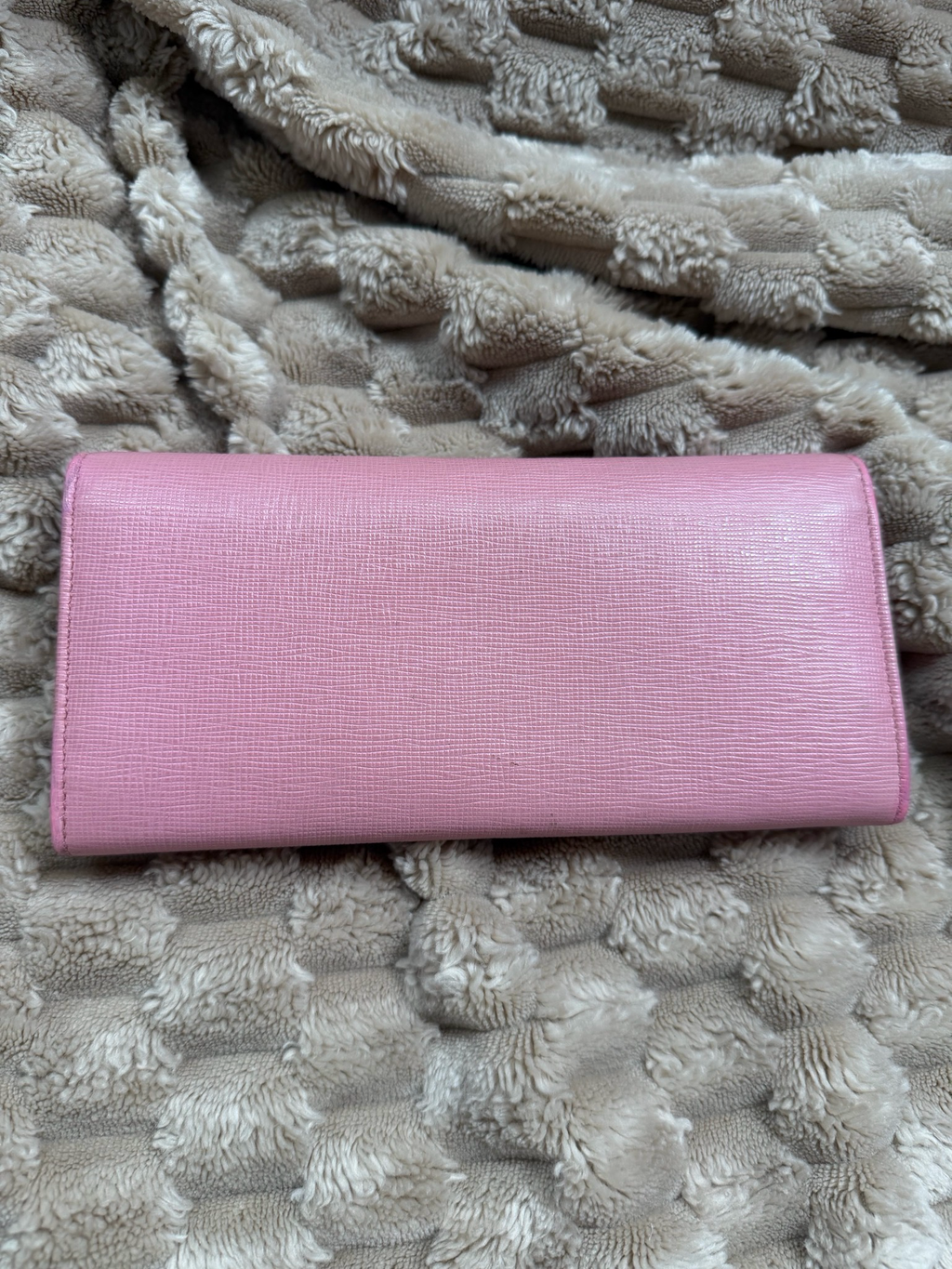 Fendi Saffiano Continental Flap Wallet