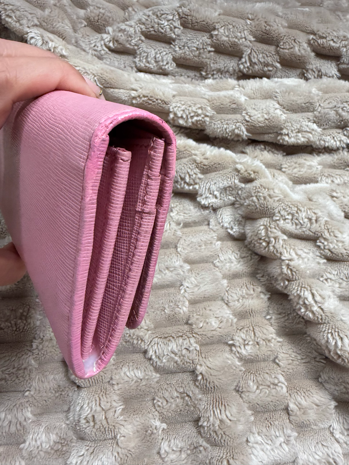 Fendi Saffiano Continental Flap Wallet