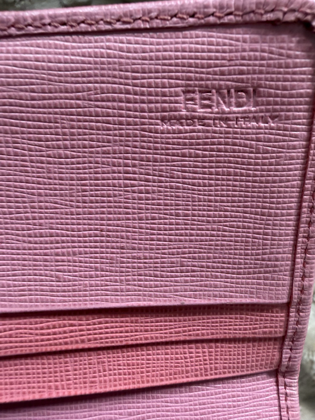 Fendi Saffiano Continental Flap Wallet