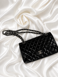 Chanel Lambskin Quilted Double Flap Small in Black