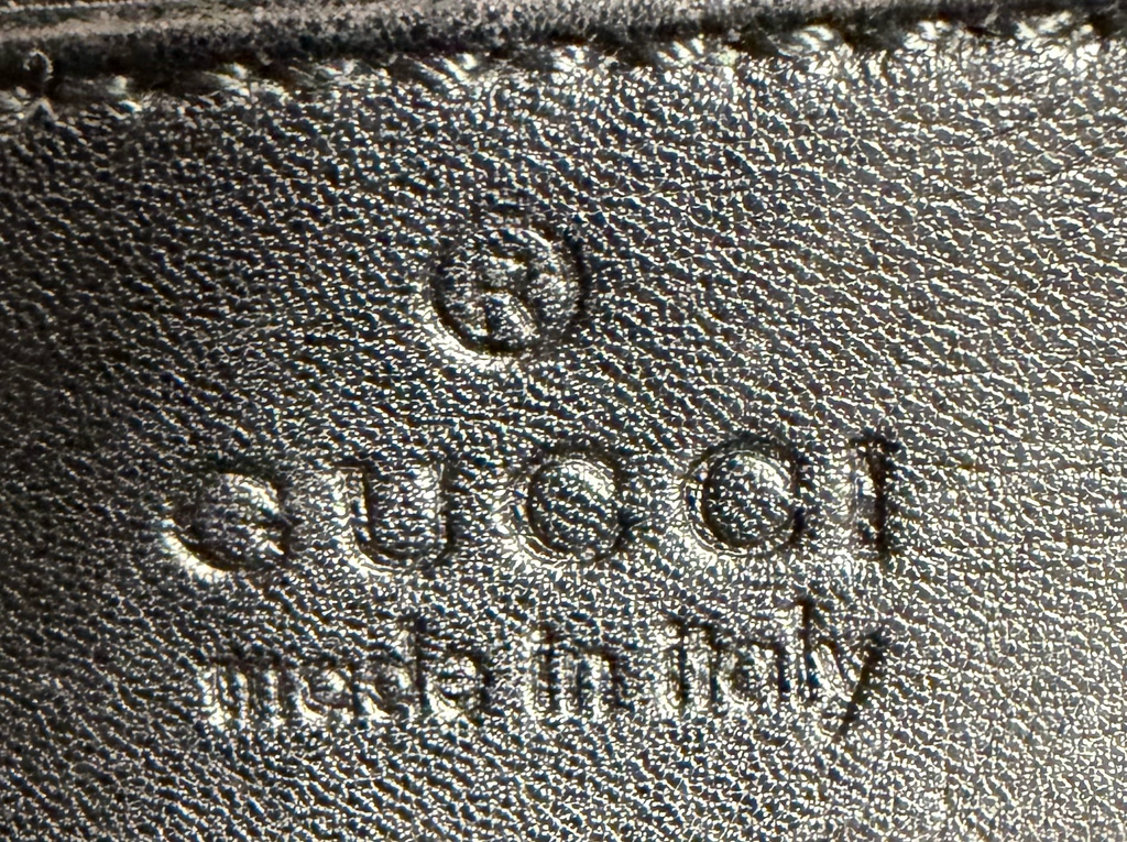 Gucci Monogram Denim Canvas Eastwest Shoulder Bag in Black