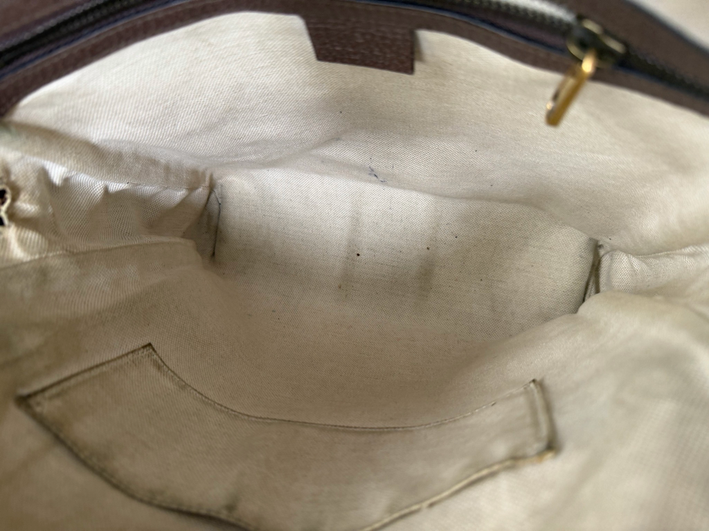 Gucci Monogram Supreme Ophidia Web Messenger Sling Crossbody
