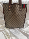 Gucci Supreme Monogram Web Loop Tote Vertical Shoulder