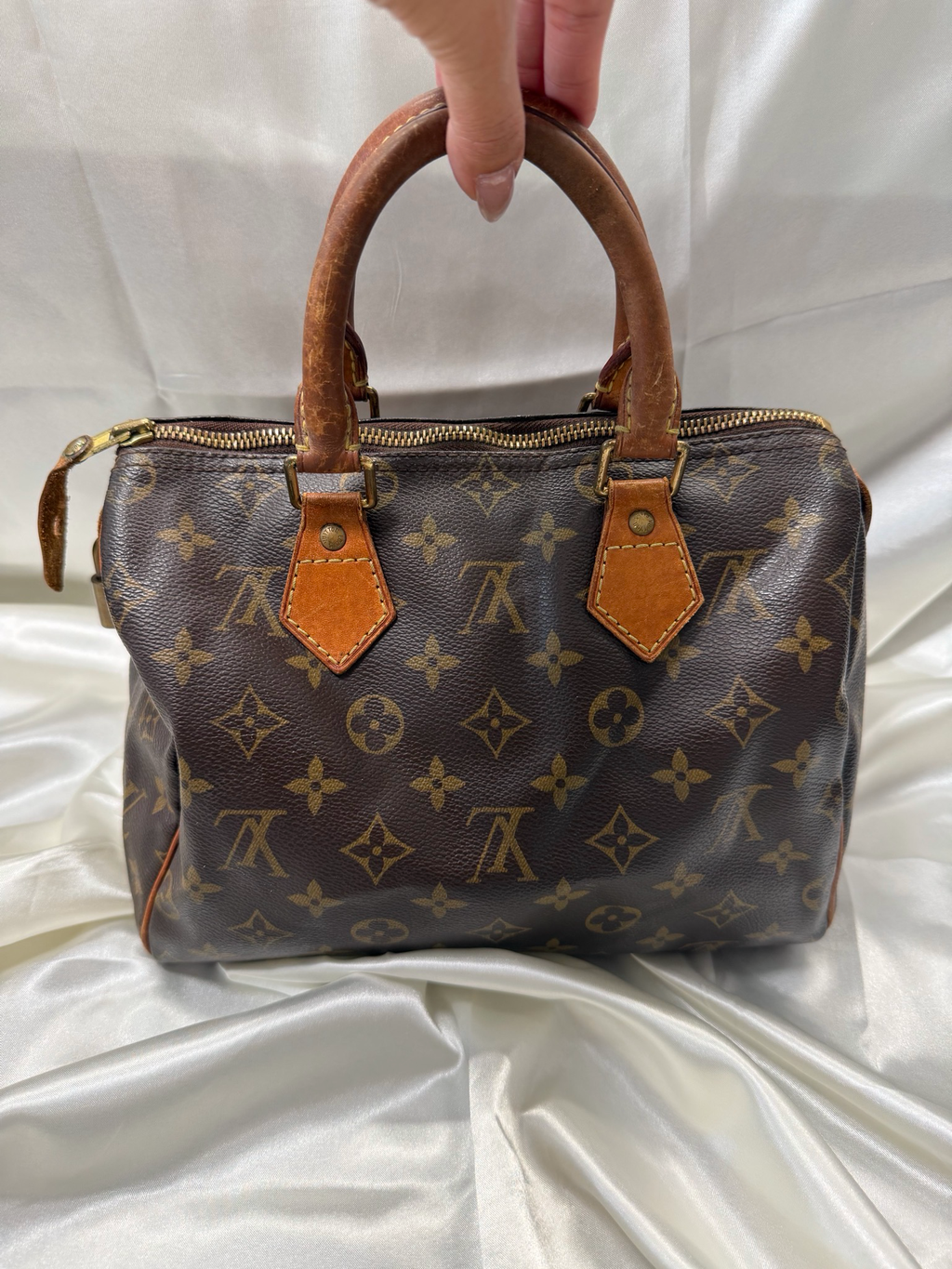 Louis Vuitton Monogram Speedy 25 Satchel Boston Top Handle