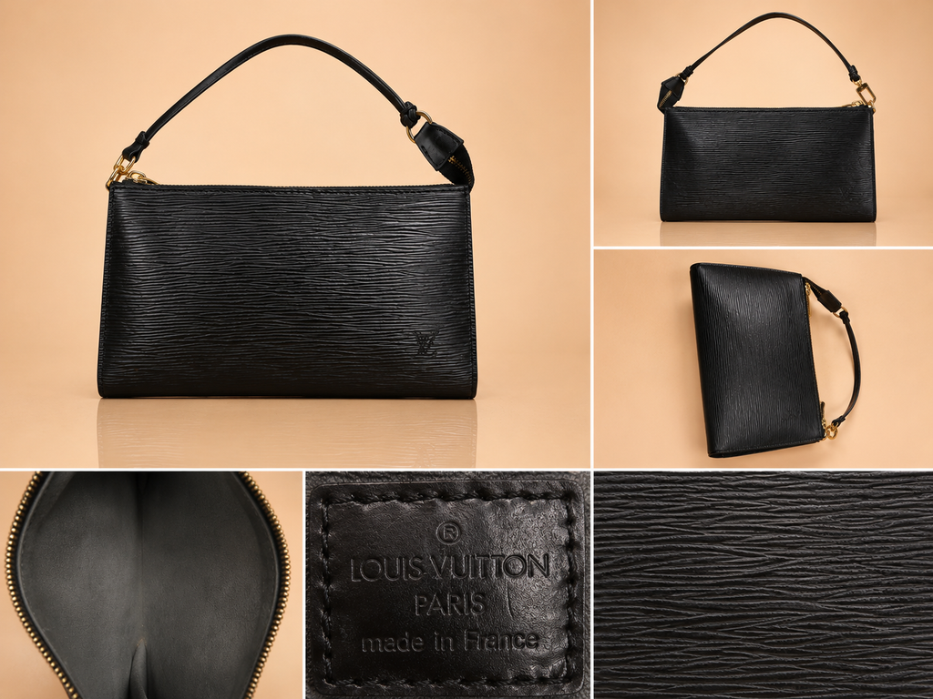 Louis Vuitton Epi Pochette Accesoires in Noir