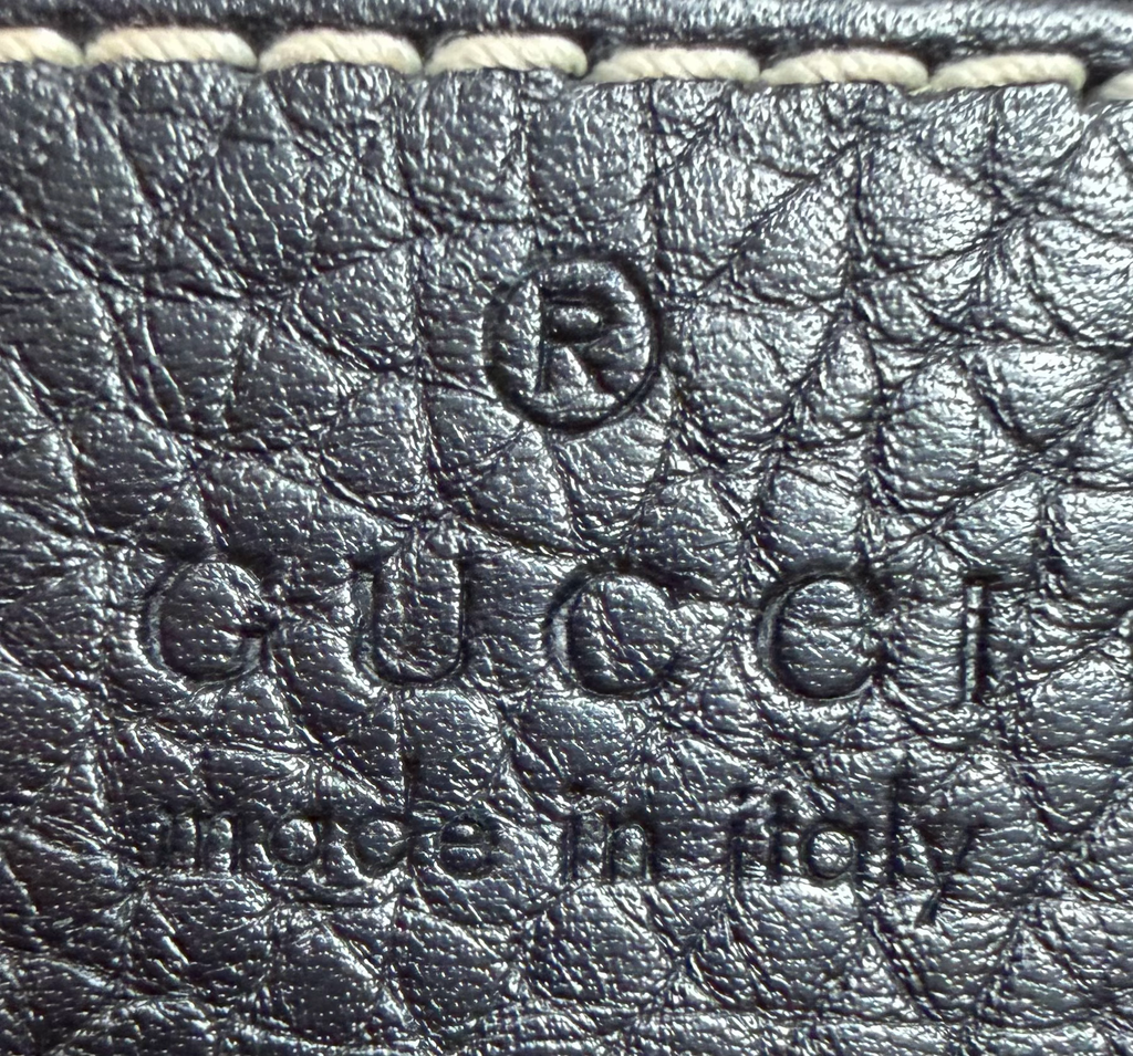 Gucci Pebbled Leather Disco Soho Camera Bag Crossbody