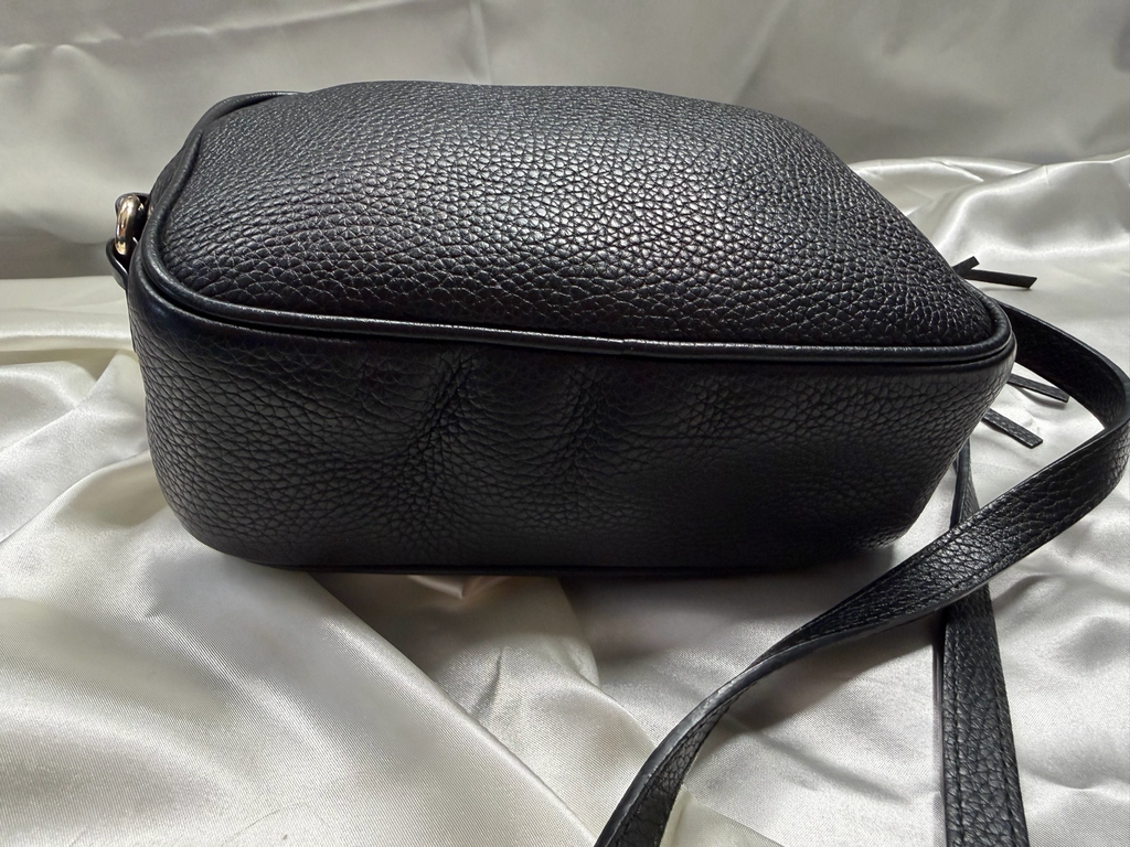 Gucci Pebbled Leather Disco Soho Camera Bag Crossbody