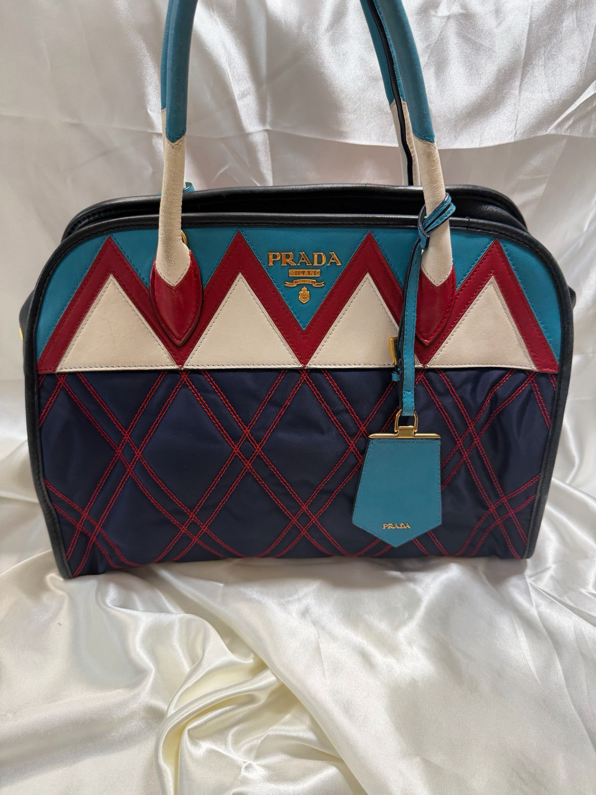 Prada Quilted Impuntrato Bauletto