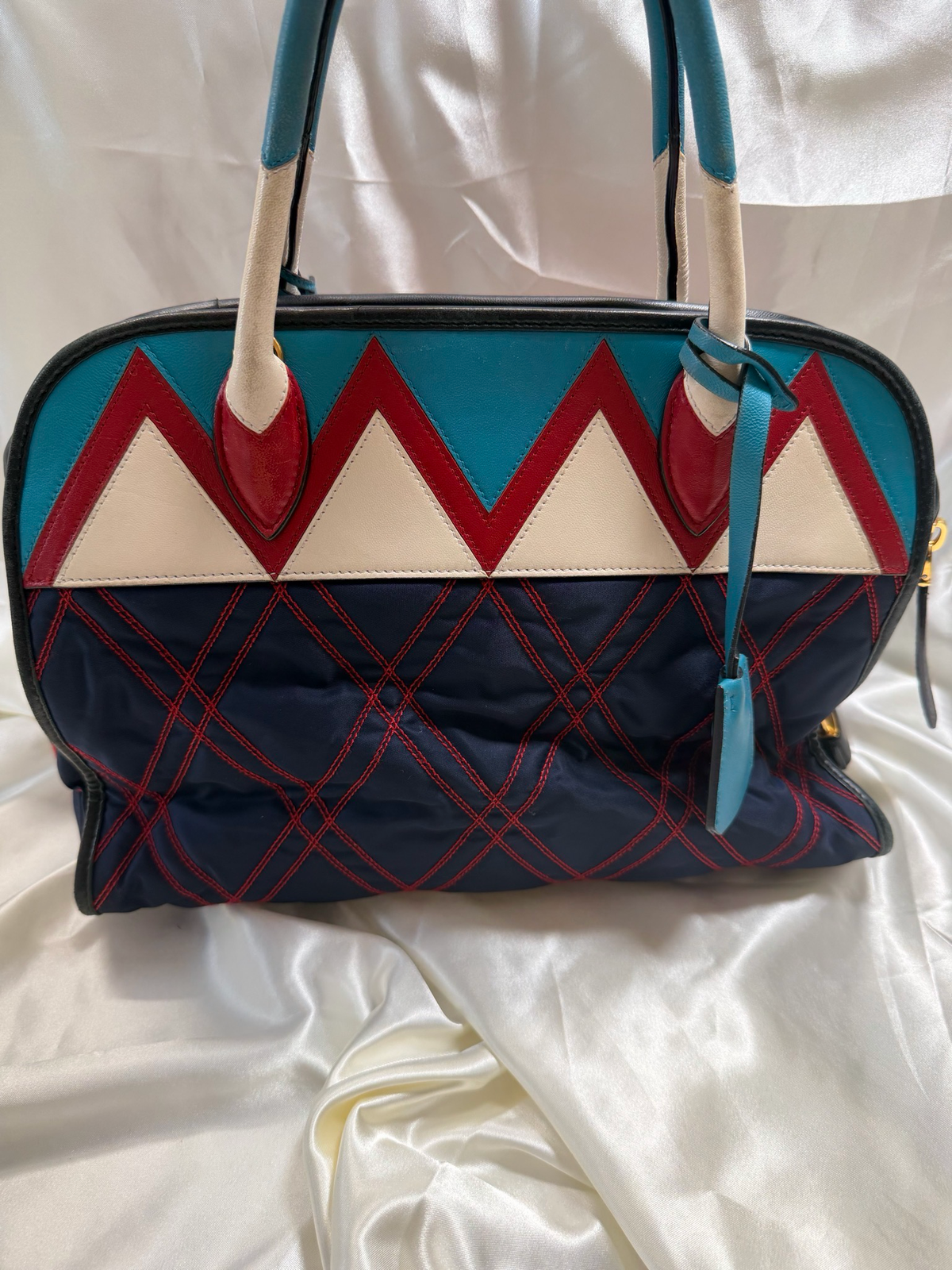 Prada Quilted Impuntrato Bauletto