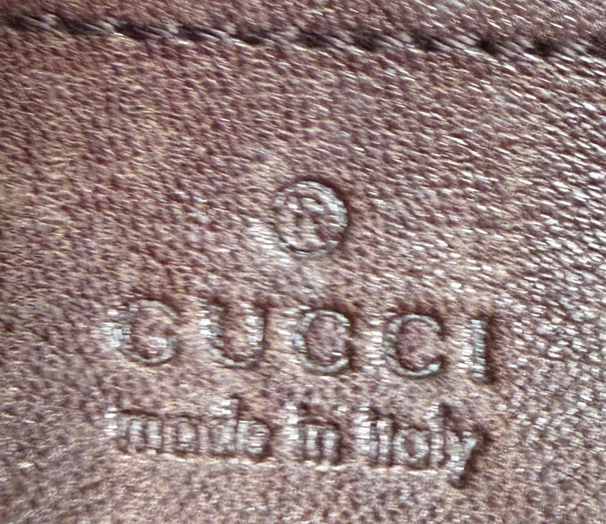 Gucci Leather Joy Boston Guccissima in Dark Brown