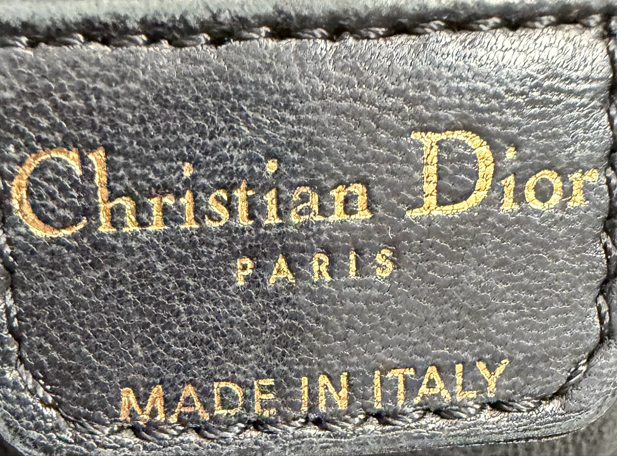 Christian Dior Cannage Quilted Vertical Lambskin Tote