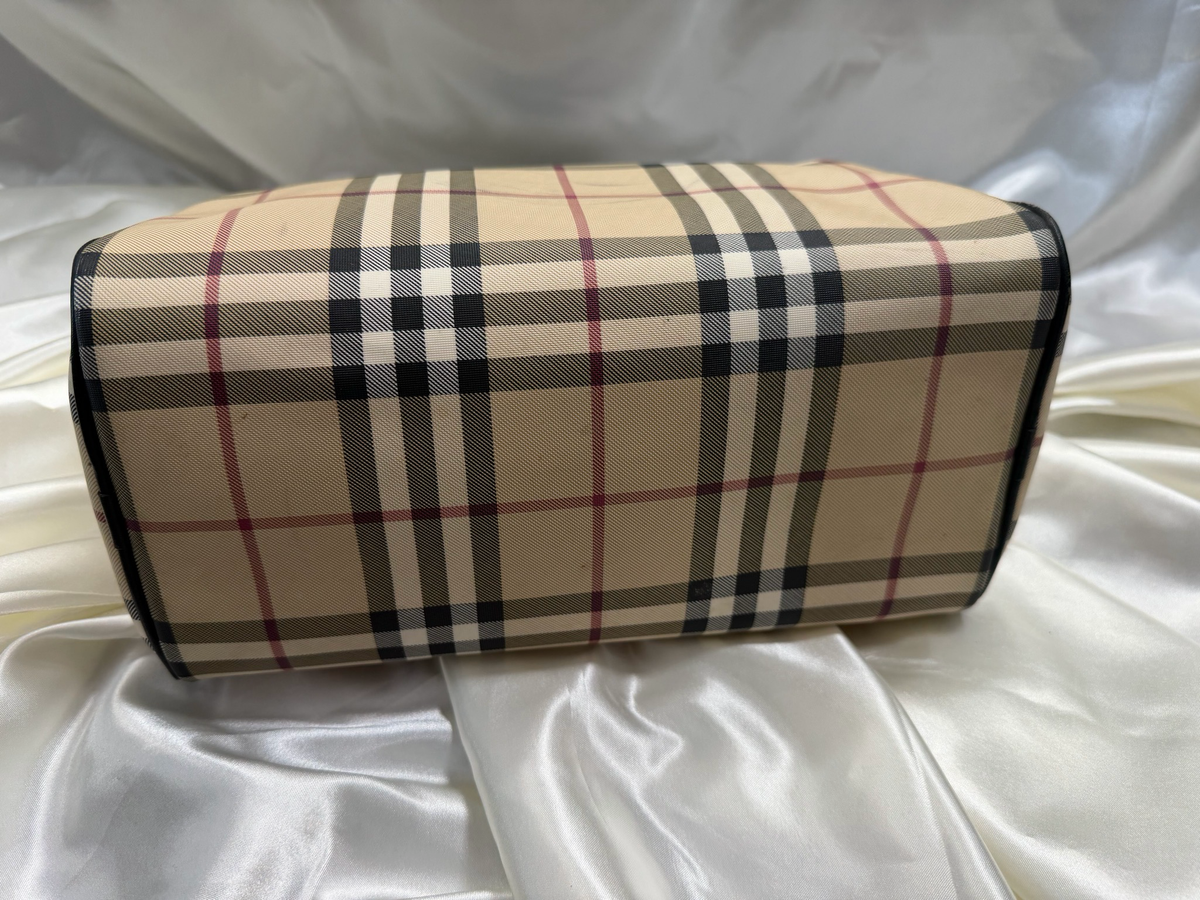 Burberry Boston Novacheck Satchel Top Handle Bowler