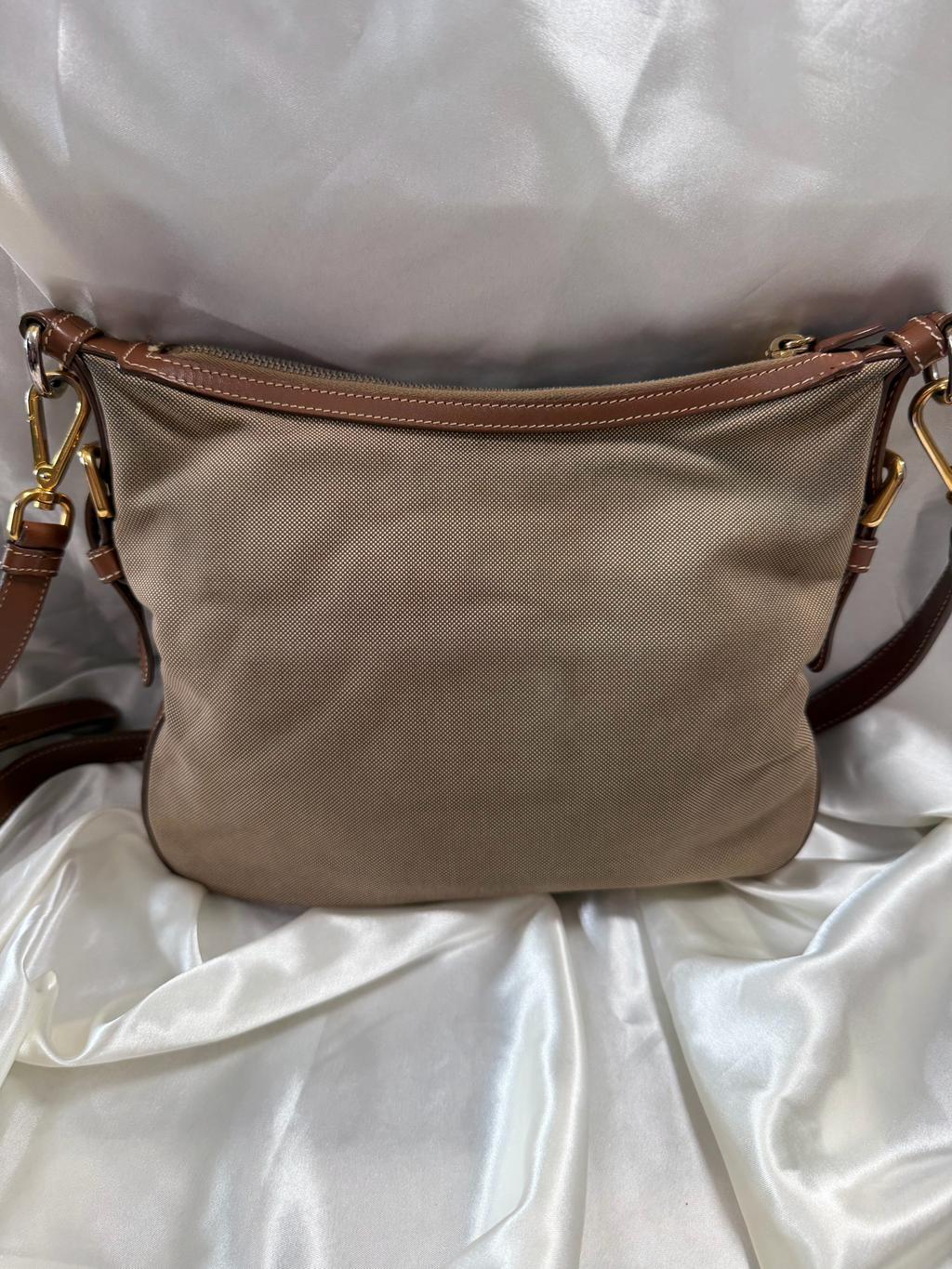 Prada Jacquard Logo Crossbody Sling