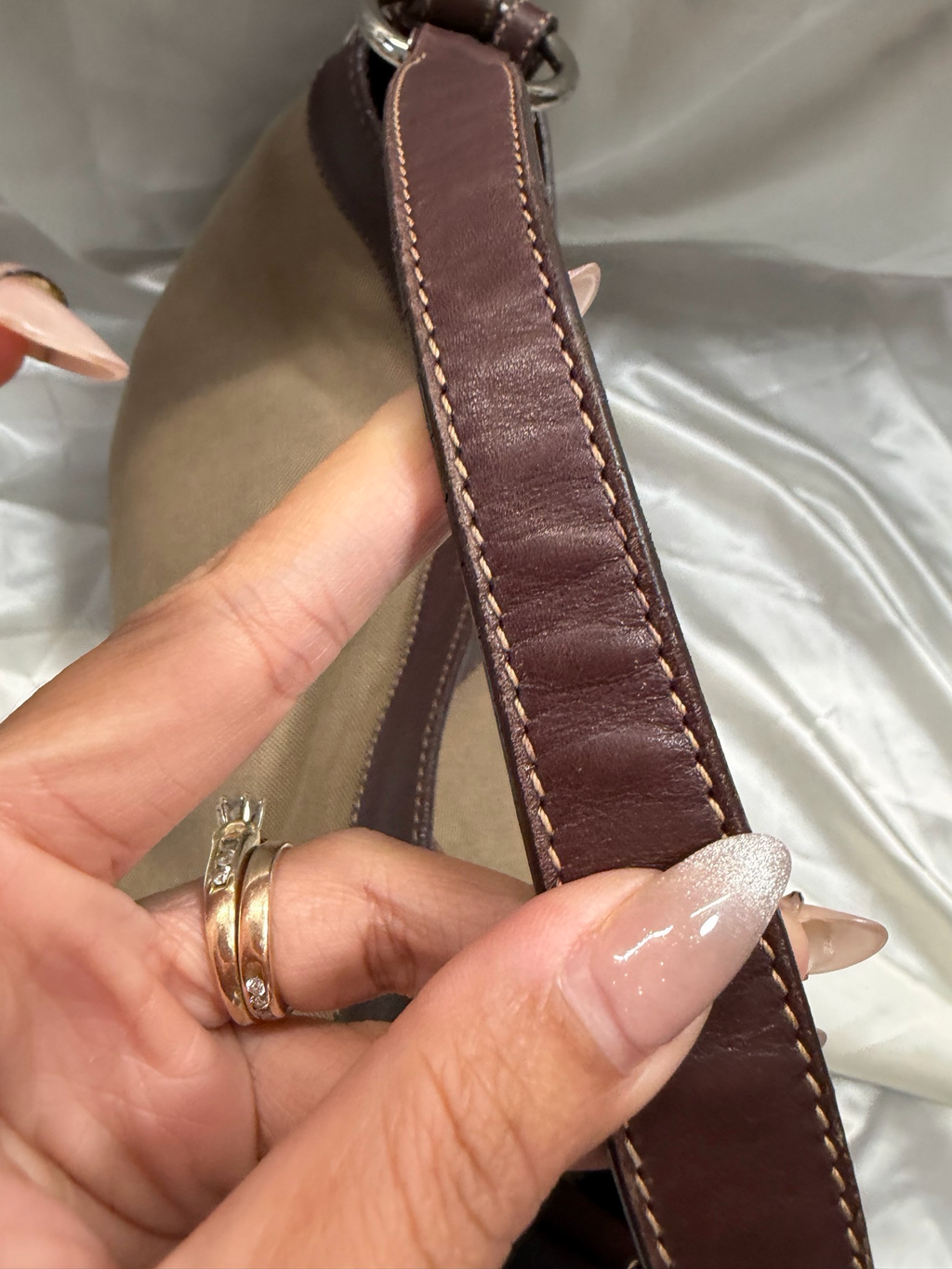 Prada Jacquard Canvas Hobo Shoulder