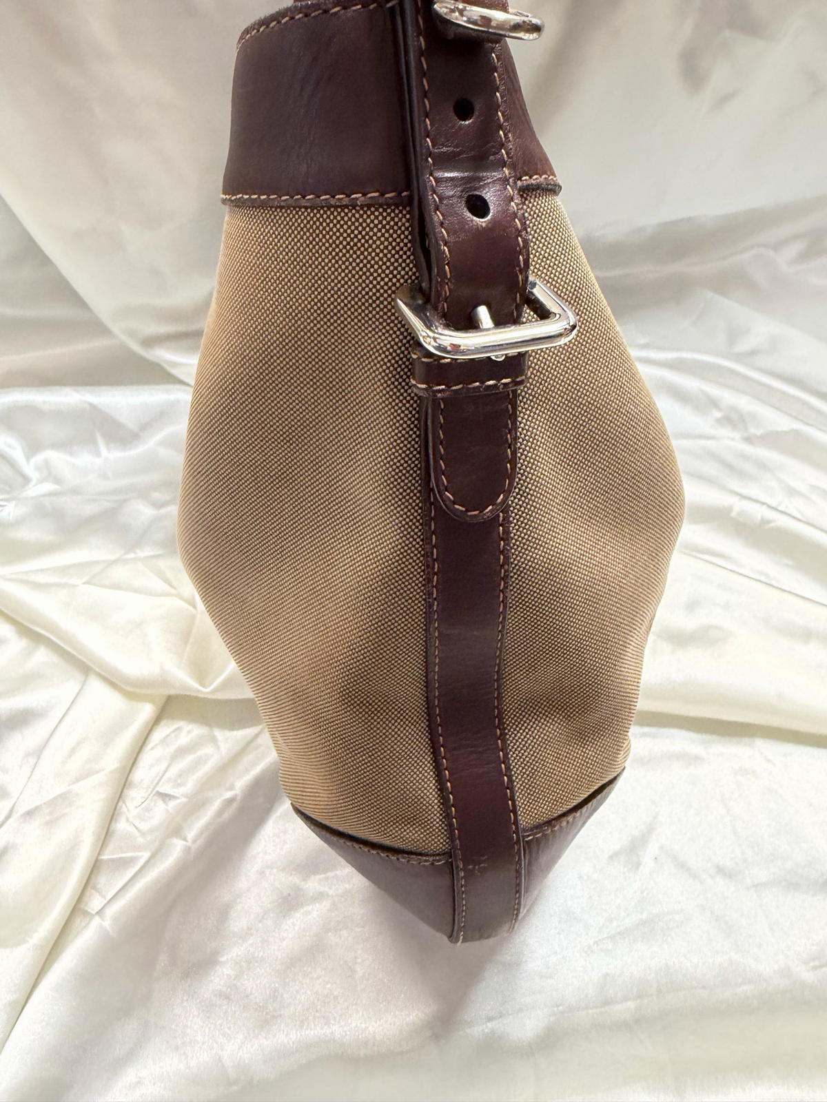 Prada Jacquard Canvas Hobo Shoulder