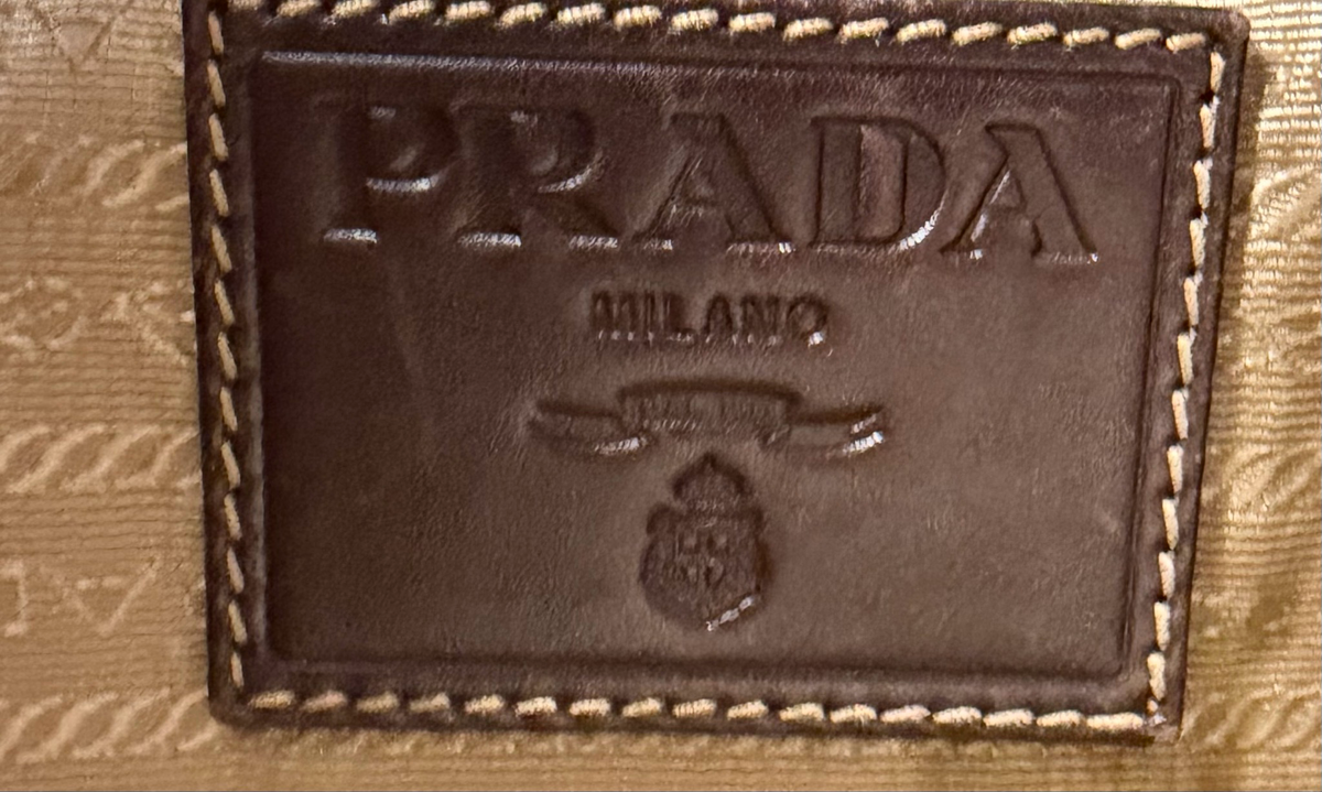Prada Jacquard Canvas Hobo Shoulder