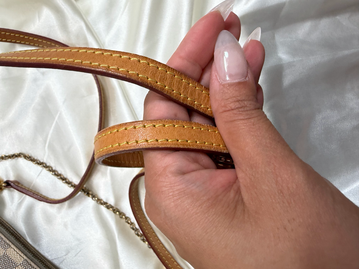 Louis Vuitton Damier Azur Clutch Sling Crossbody