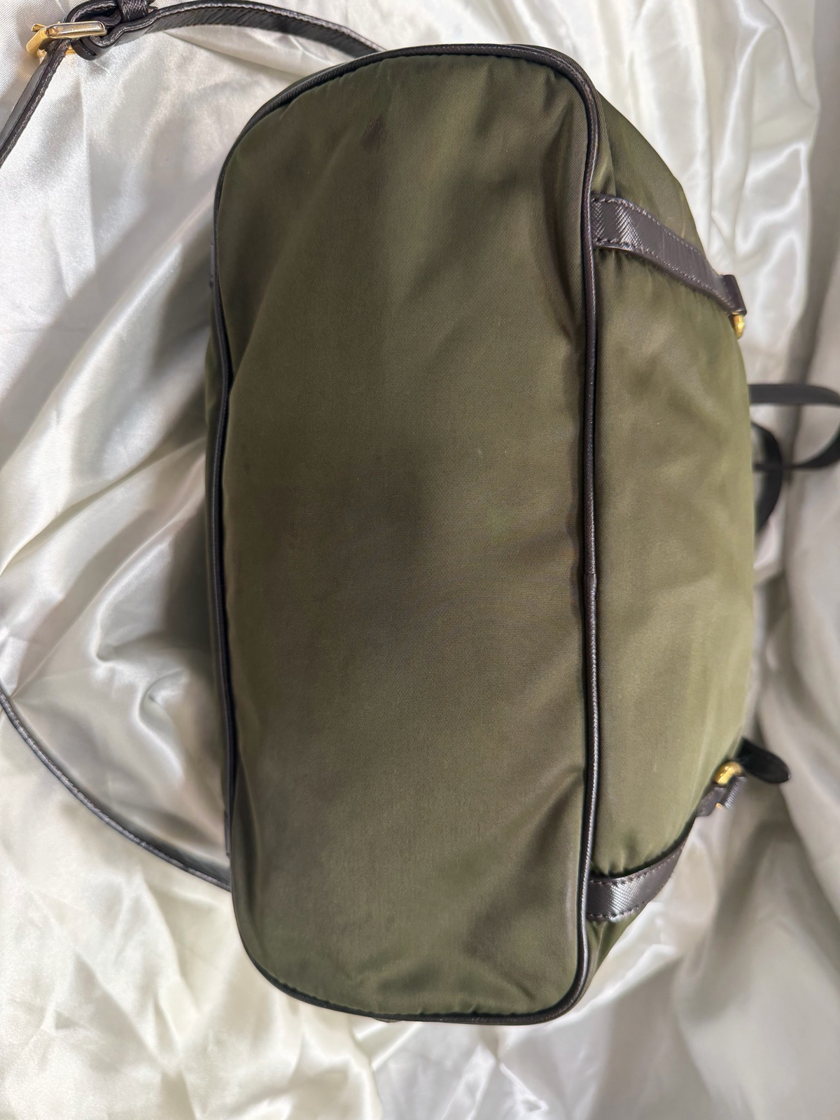 Prada Jacquard Logo Nylon Tessuto Saffiano Convertible Tote Crossbody