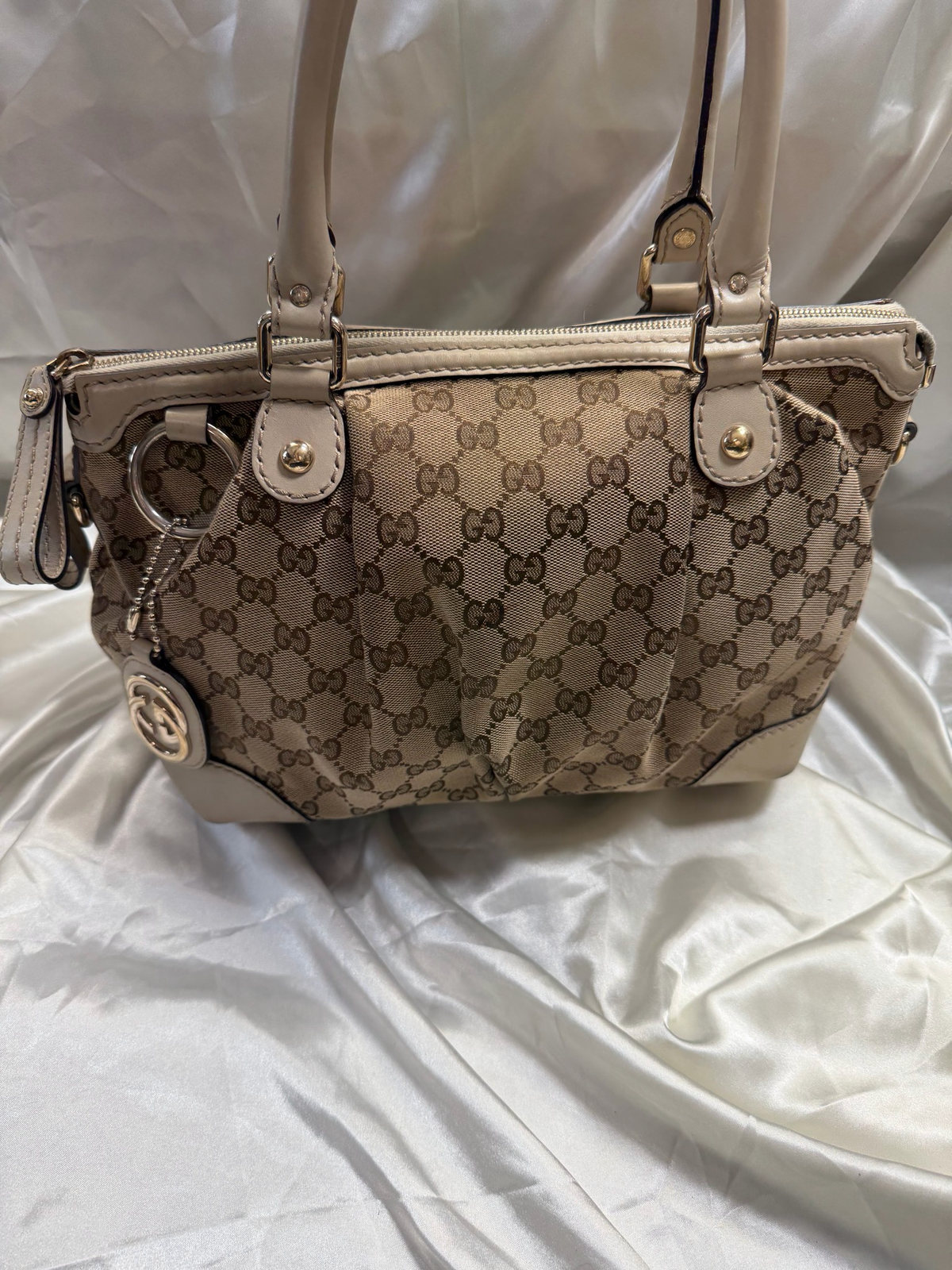 Gucci Monogram Sukey Tote Canvas