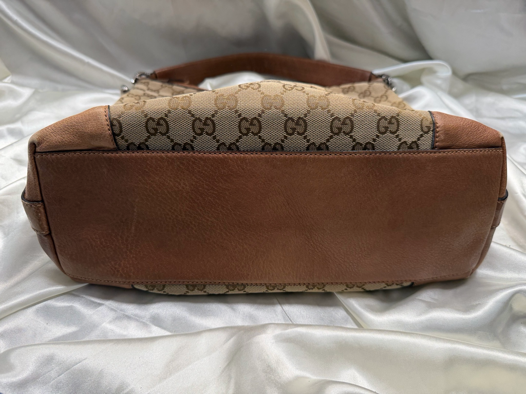 Gucci Monogram Canvas Miss Gg Hobo Shoulder