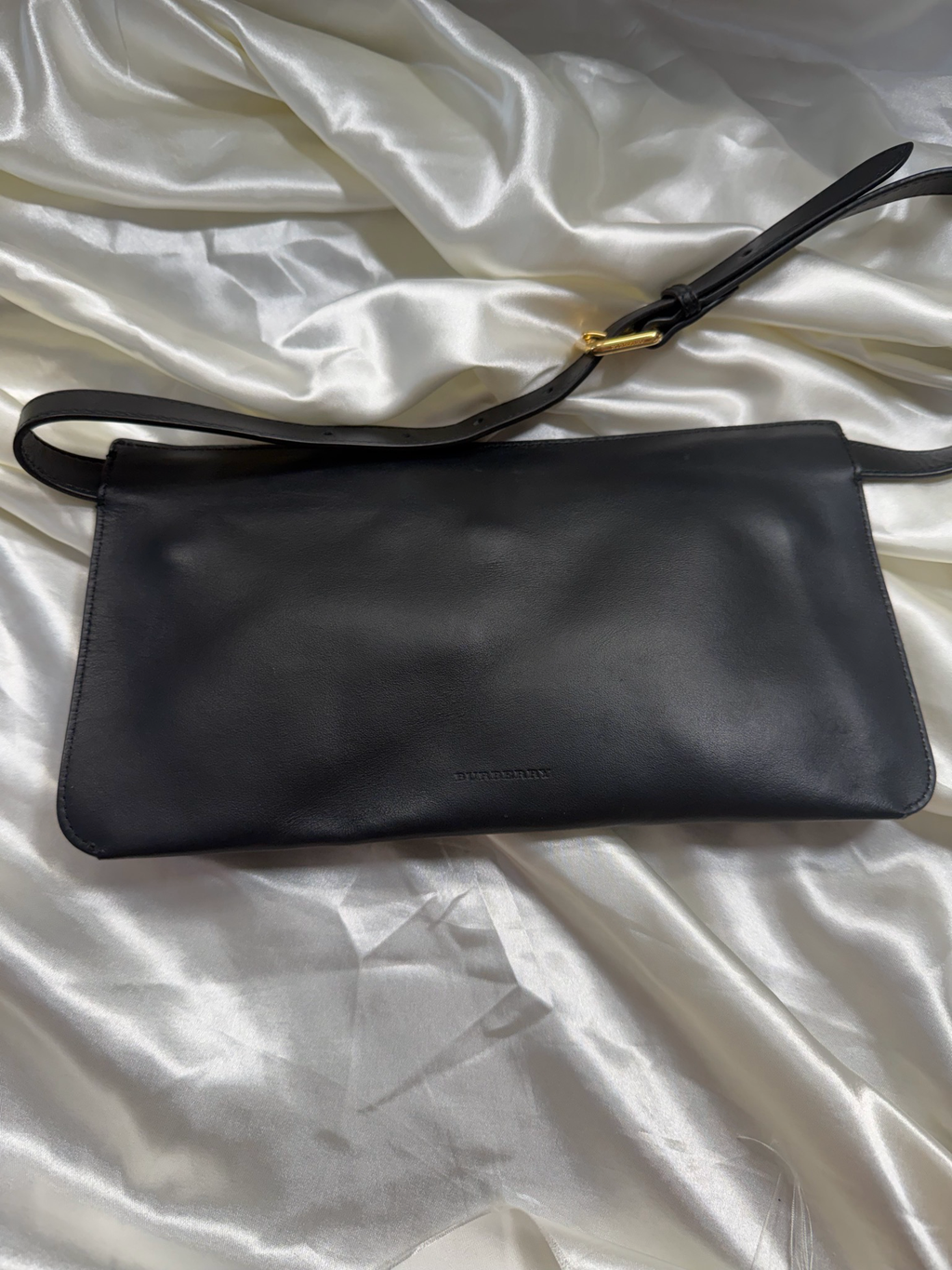 Burberry Belt Bum Bag Leather in Black