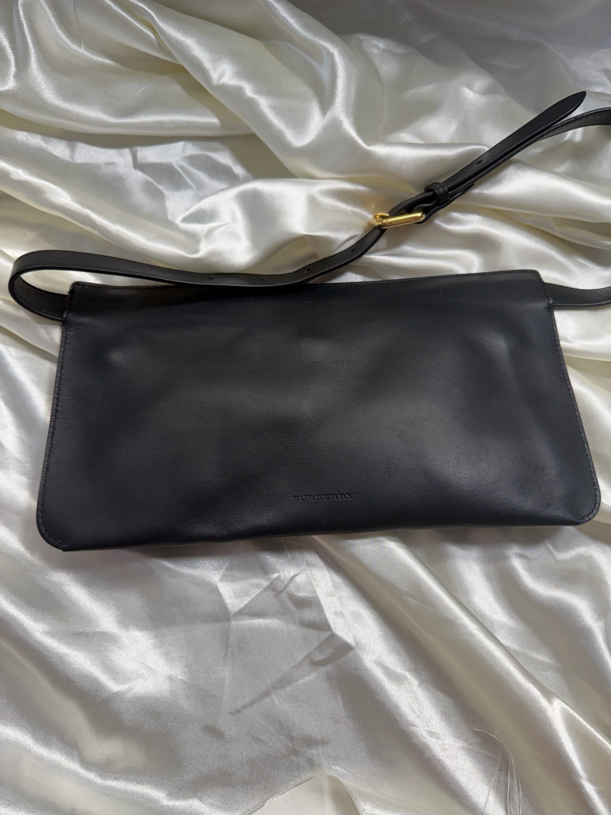 Burberry Belt Bum Bag Leather in Black