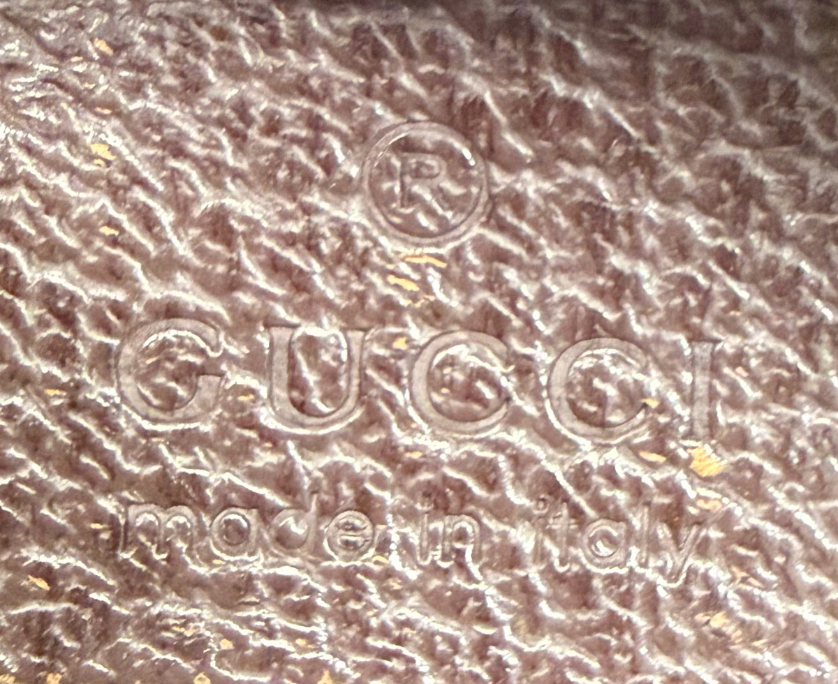 Gucci Monogram Canvas Web Strap Travel Mini Sling Crossbody