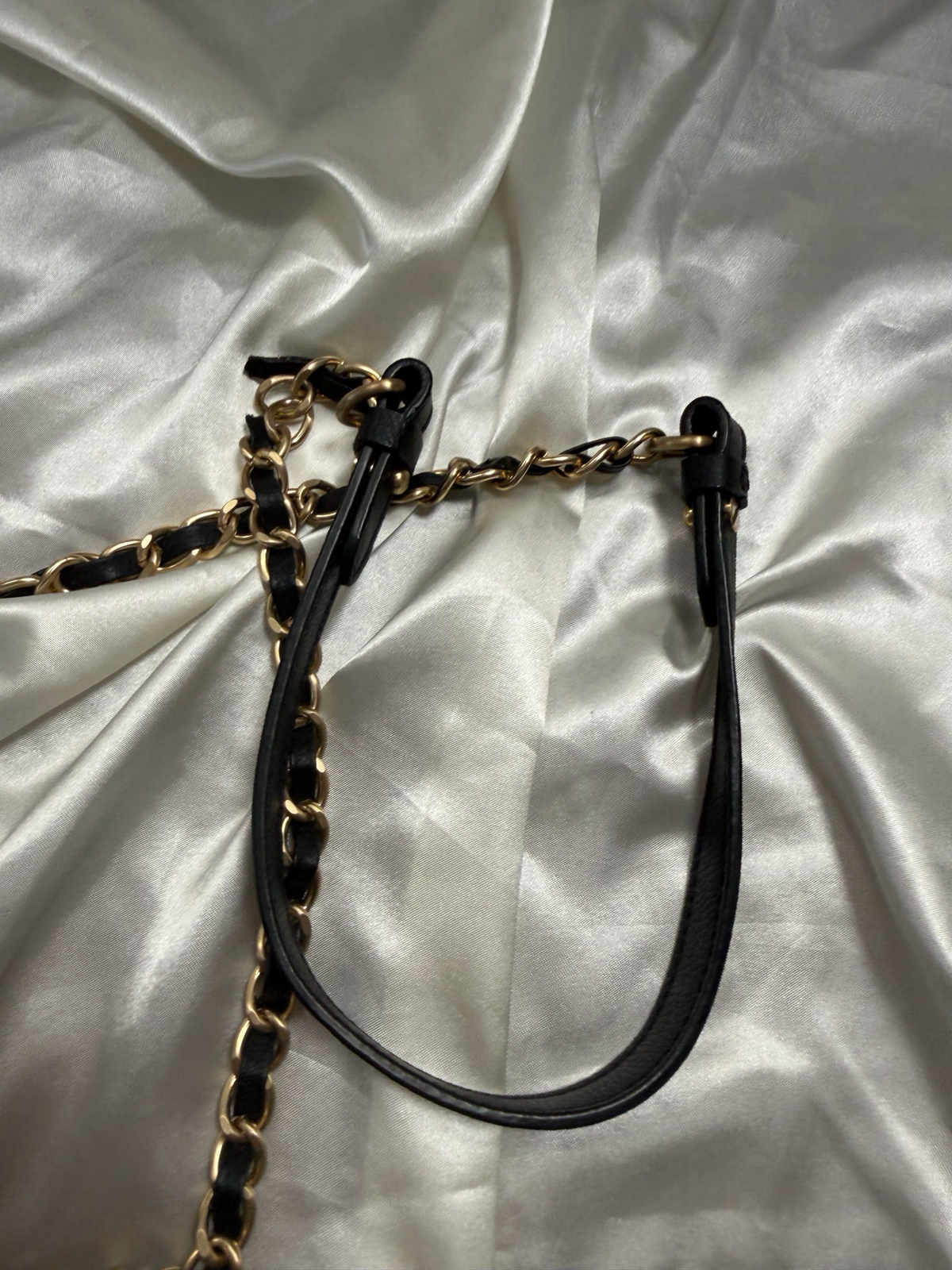 Prada Saffiano Flap Clutch Wallet on Chain in Black