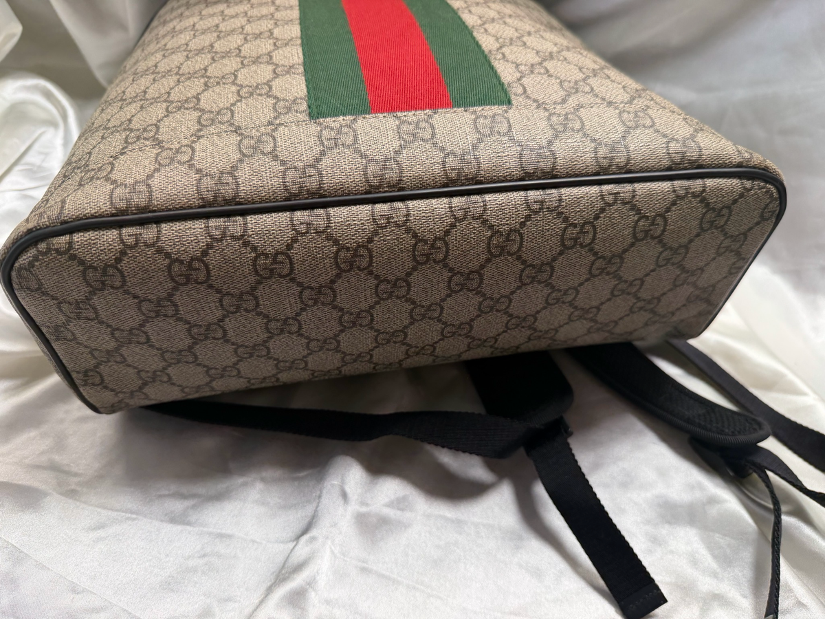 Gucci Monogram Supreme Web Ophidia Backpack