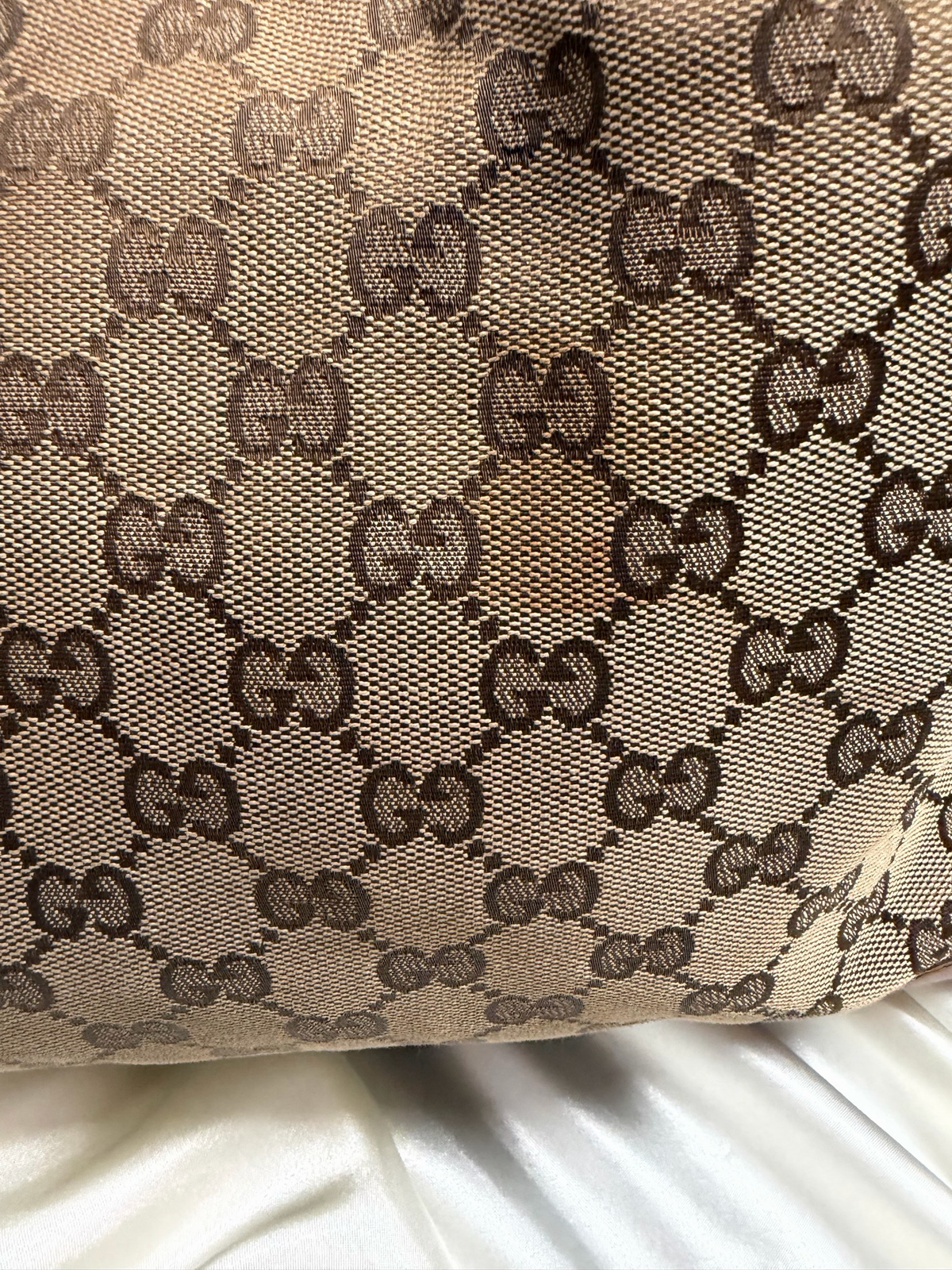 Gucci Monogram Canvas Brick Lane Tote
