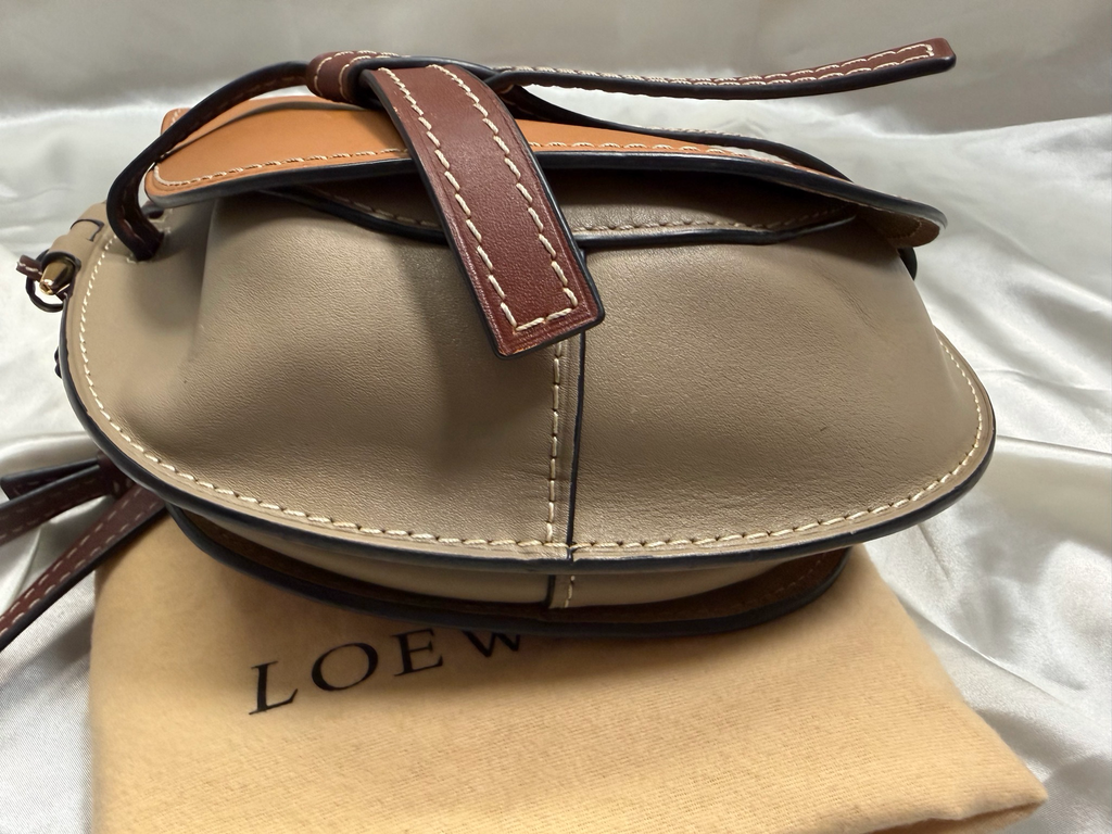 Loewe Leather Gate Small Crossbody Sling Messenger Flap