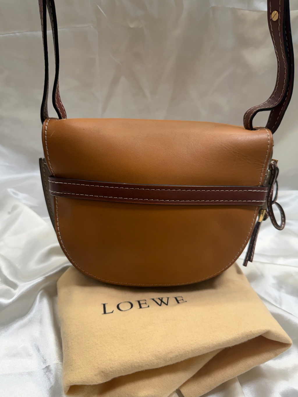 Loewe Leather Gate Small Crossbody Sling Messenger Flap