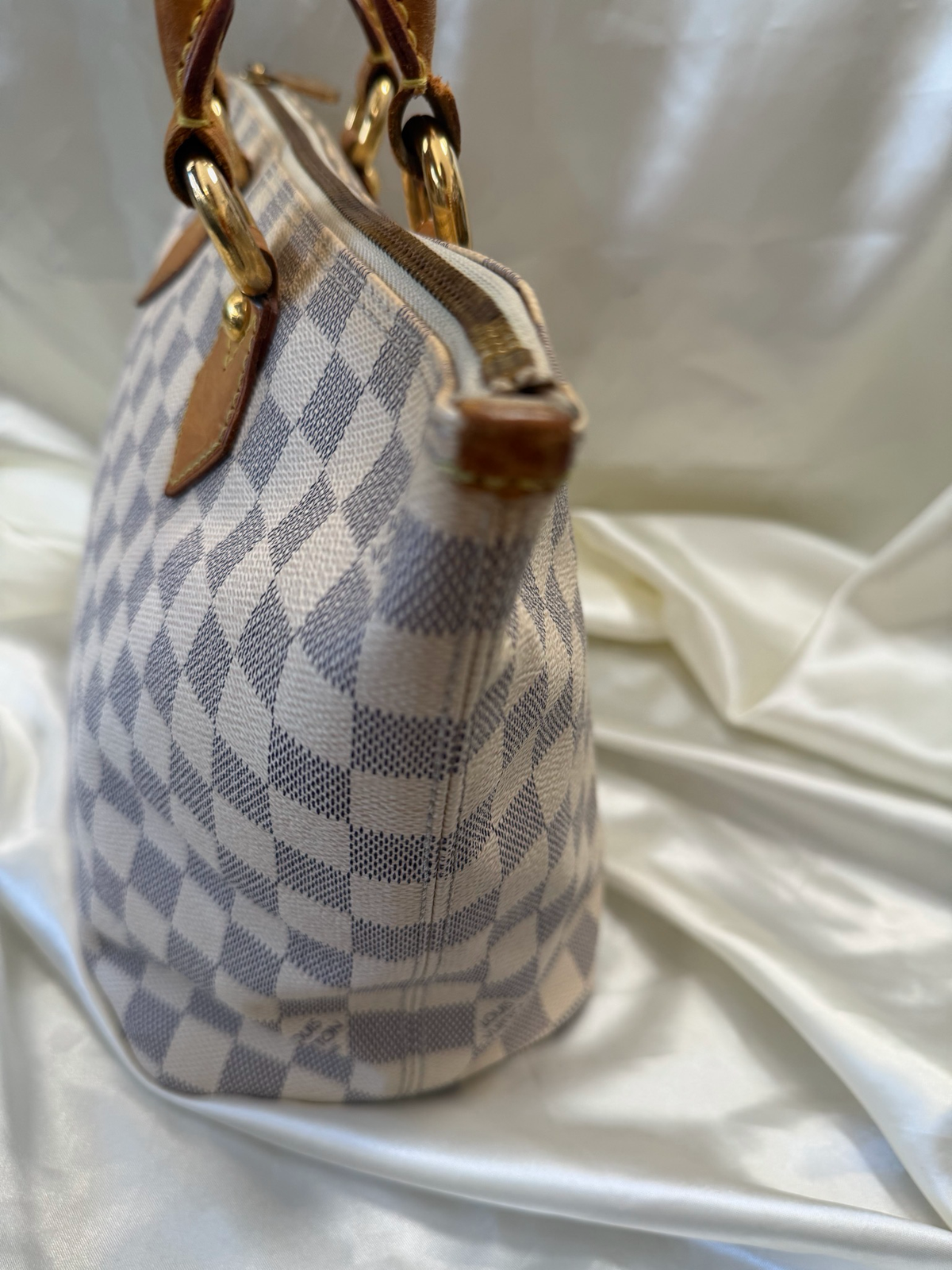 Louis Vuitton Damier Azur Saleya Pm Tote Shoulder