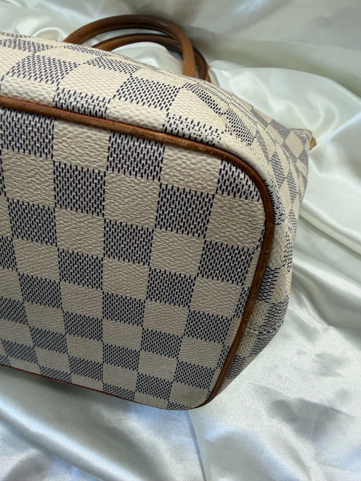 Louis Vuitton Damier Azur Saleya Pm Tote Shoulder