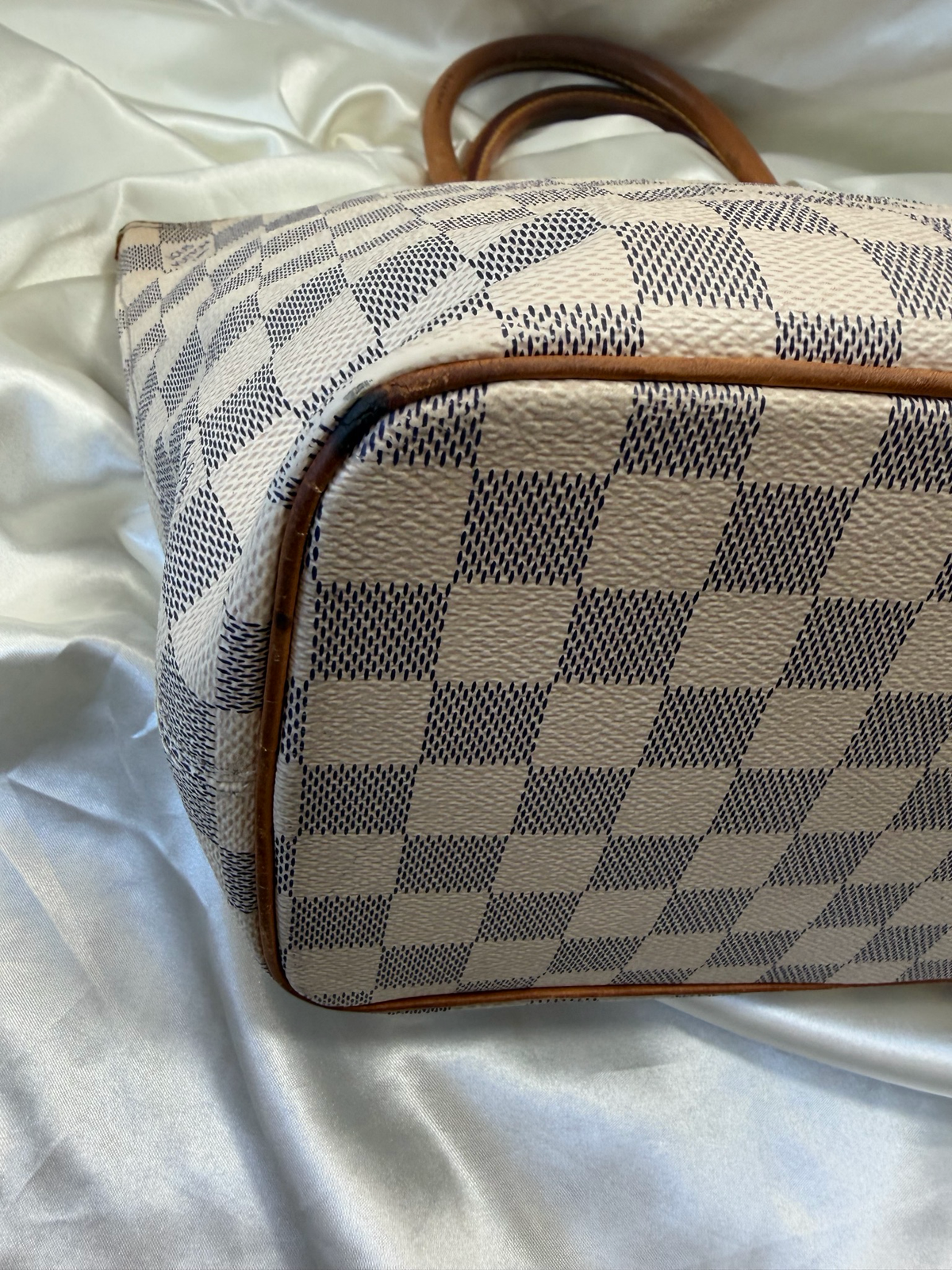 Louis Vuitton Damier Azur Saleya Pm Tote Shoulder