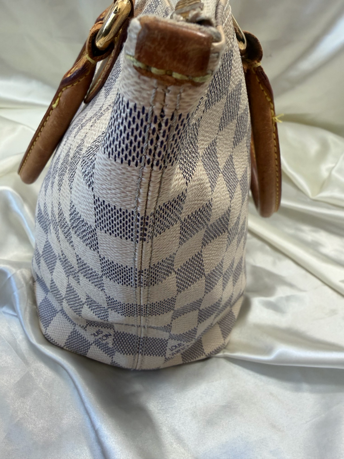 Louis Vuitton Damier Azur Saleya Pm Tote Shoulder