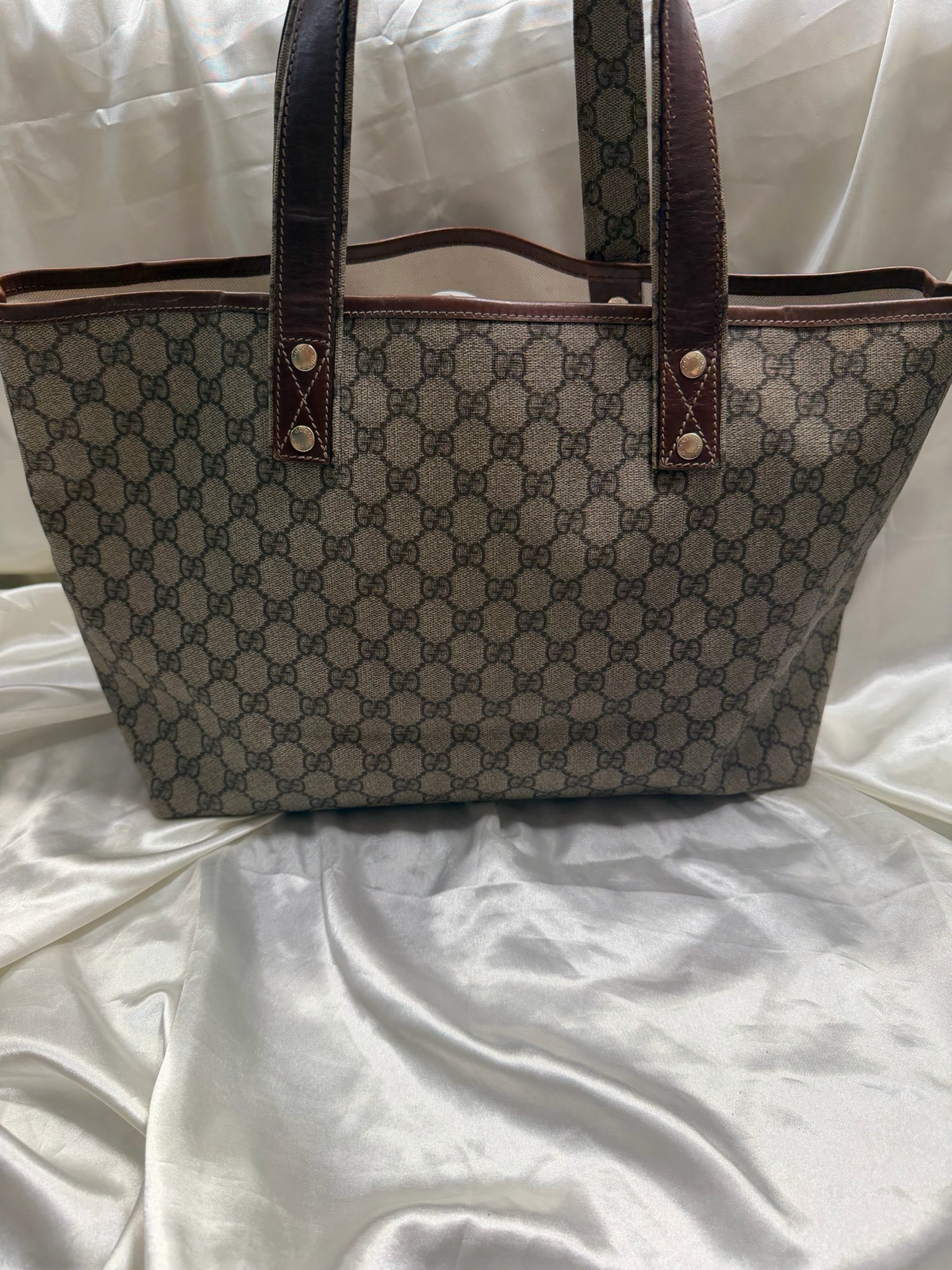 Gucci Monogram Web Loop Tote Medium Shoulder Bag